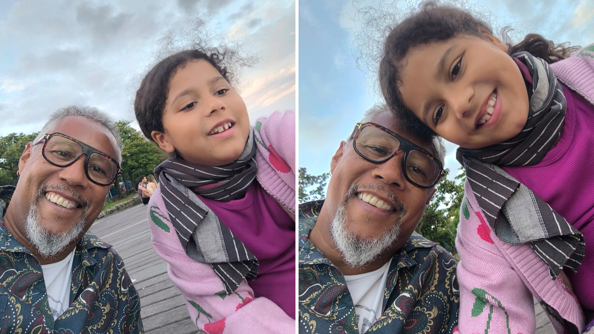 Fábio Carvalho e a filha, Maria Flor