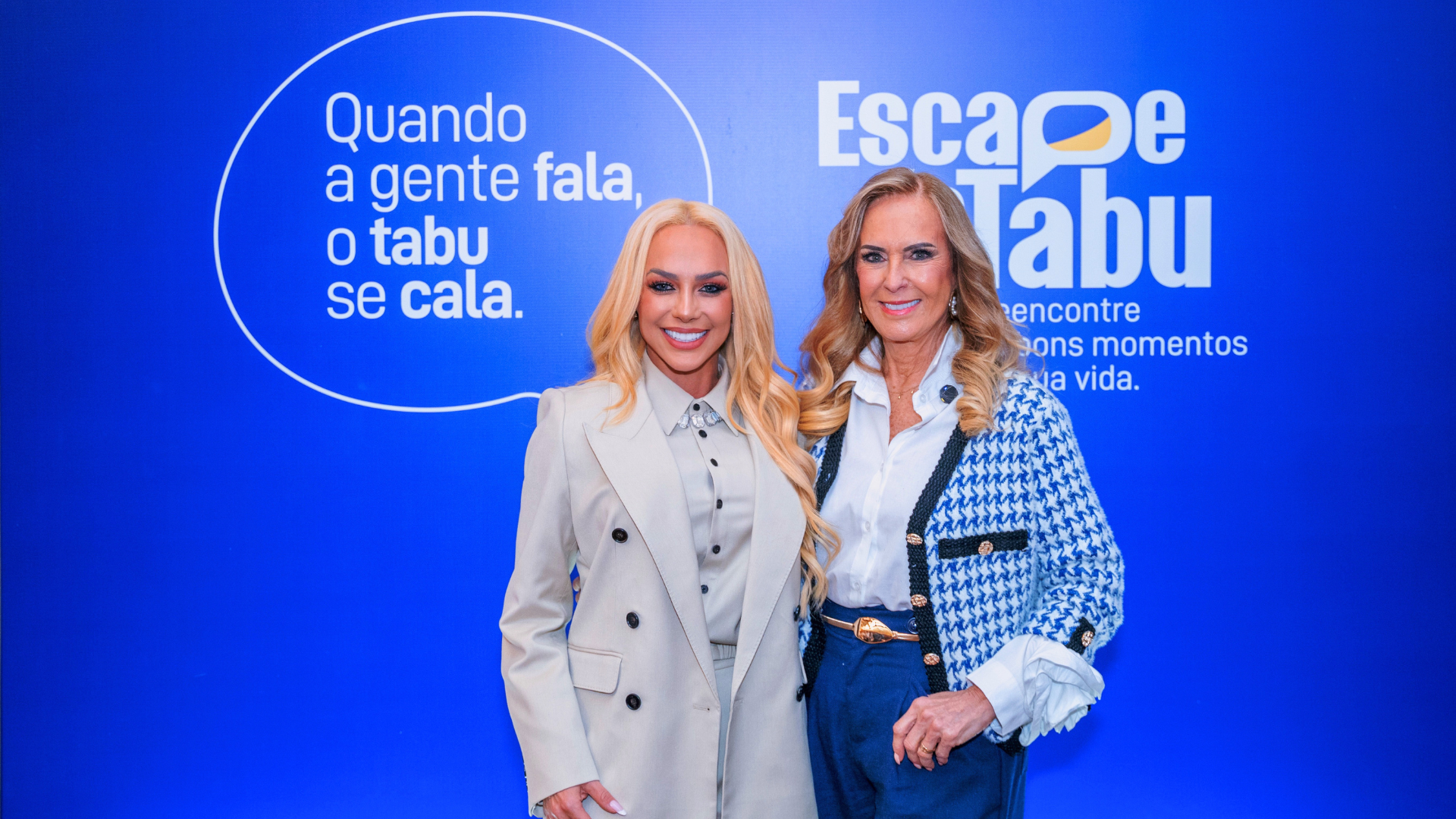 Renata Spallicci, vice-presidente executiva da Apsen, e a empresária e ex-modelo Helô Pinheiro