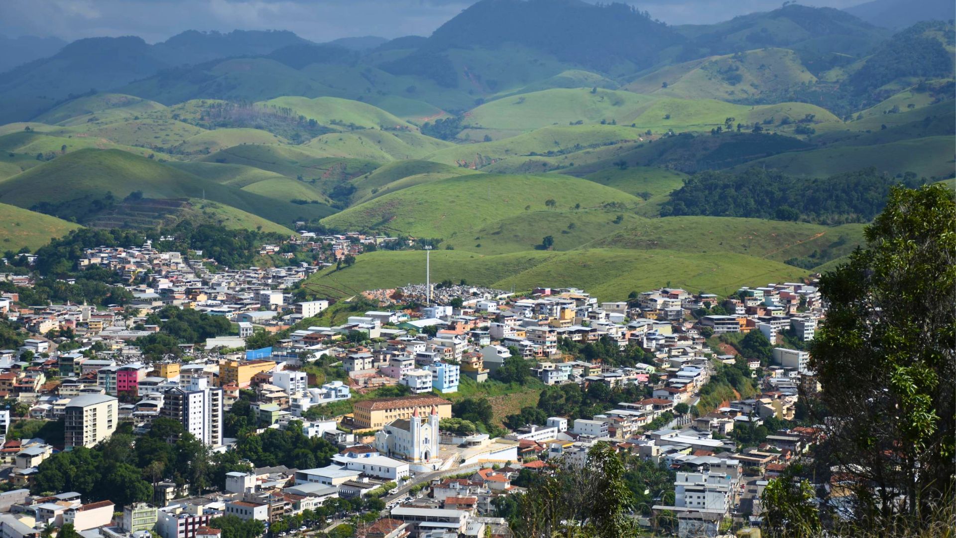 Vista parcial da cidade de Alegre, no Sul do Espírito Santo