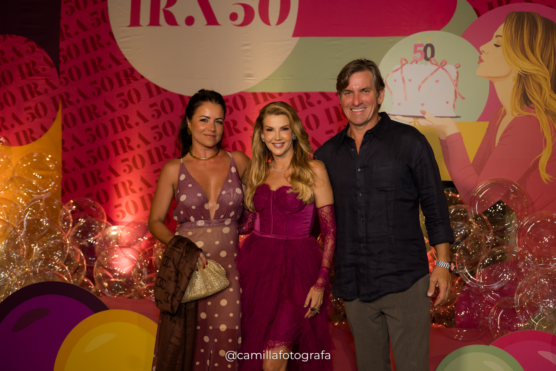 Fatinha Abelha e Fabricio Fontana com Iracema Neves