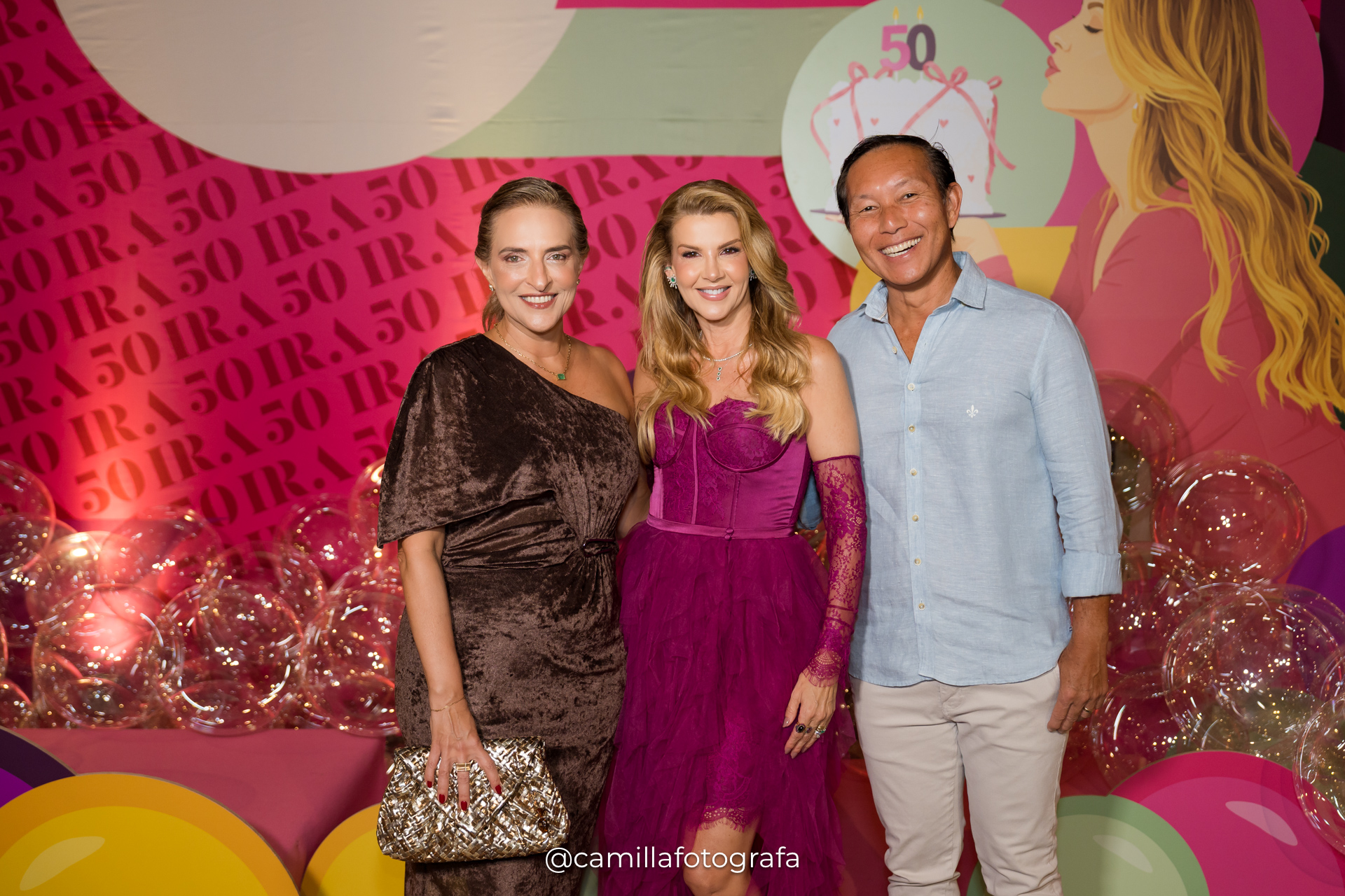 Edna Jabour e Joel Mizuki com Iracema Neves