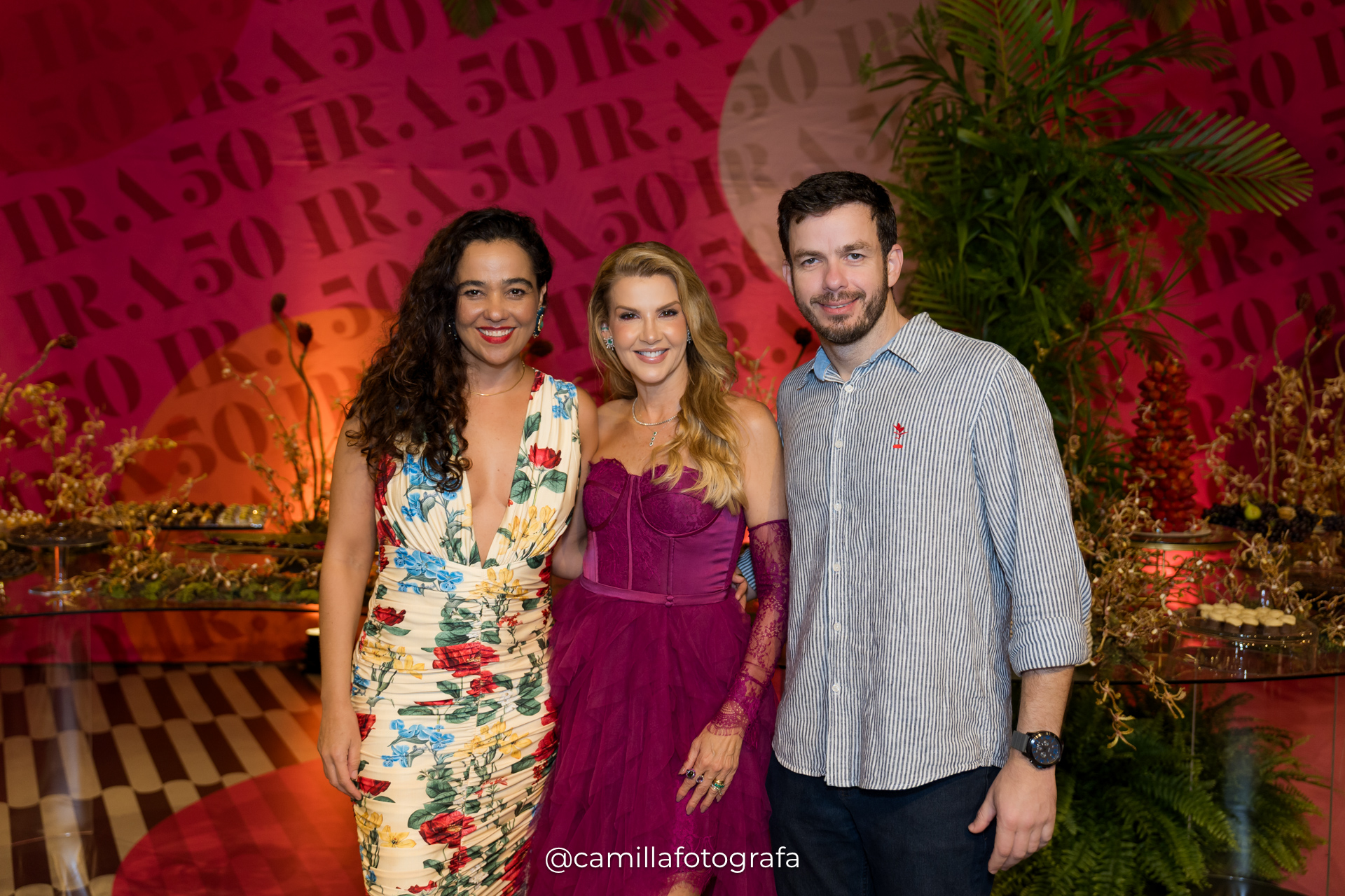 Isabella Castro e Cássio Carvalho com Iracema Neves
