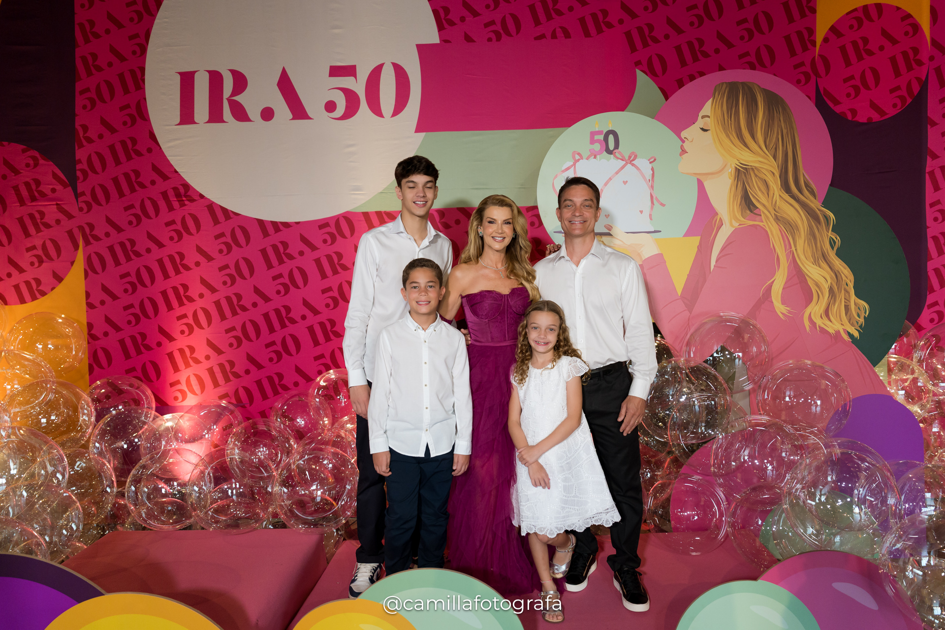 Iracema e André Serafim com os filhos Lucas, Lorenzo e Luisa