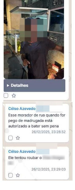 Suspeitos participavam de um grupo no WhatsApp onde combinavam torturas