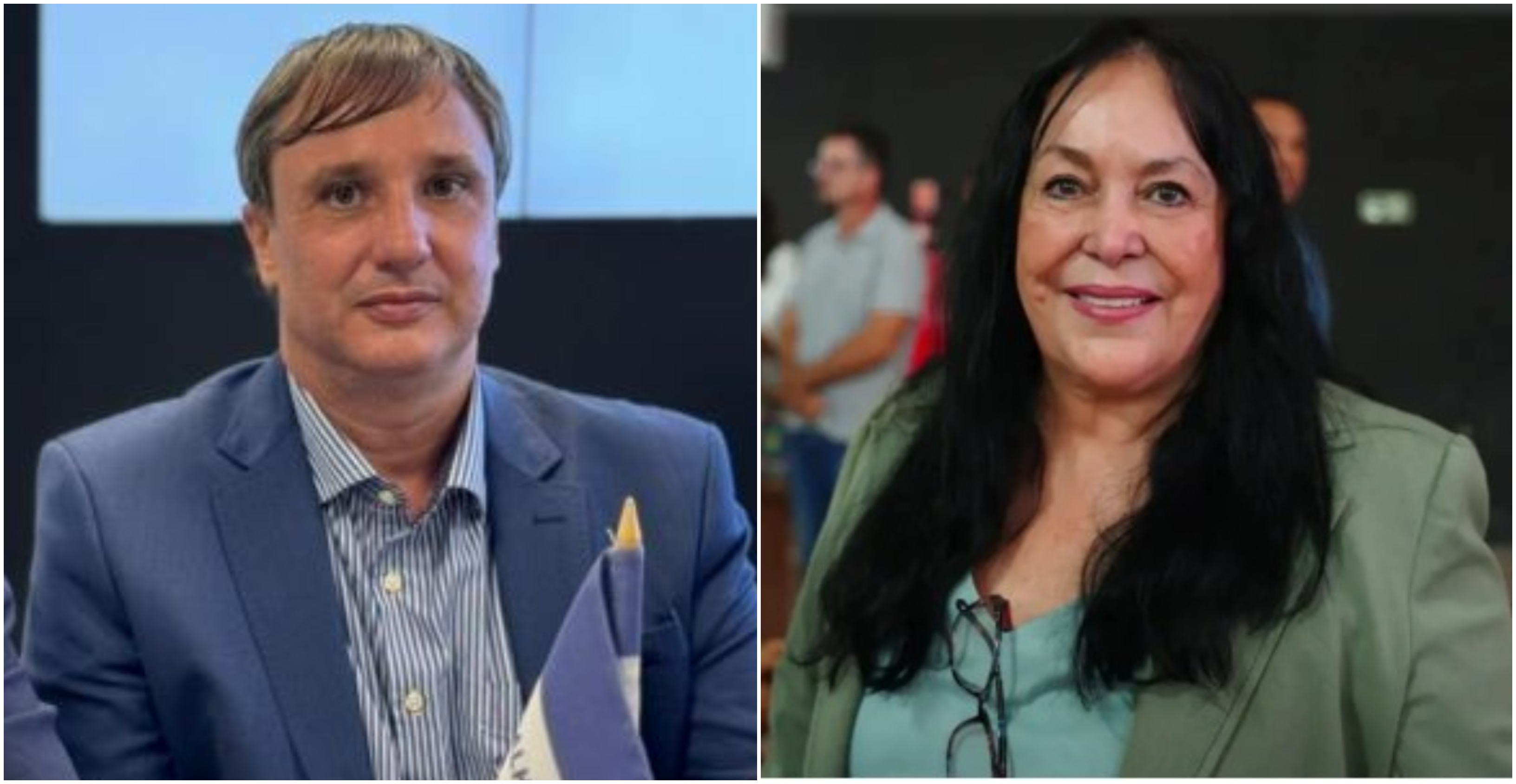 Érico Orletti (à esquerda) será o primeiro suplente na chapa de Rose de Freitas