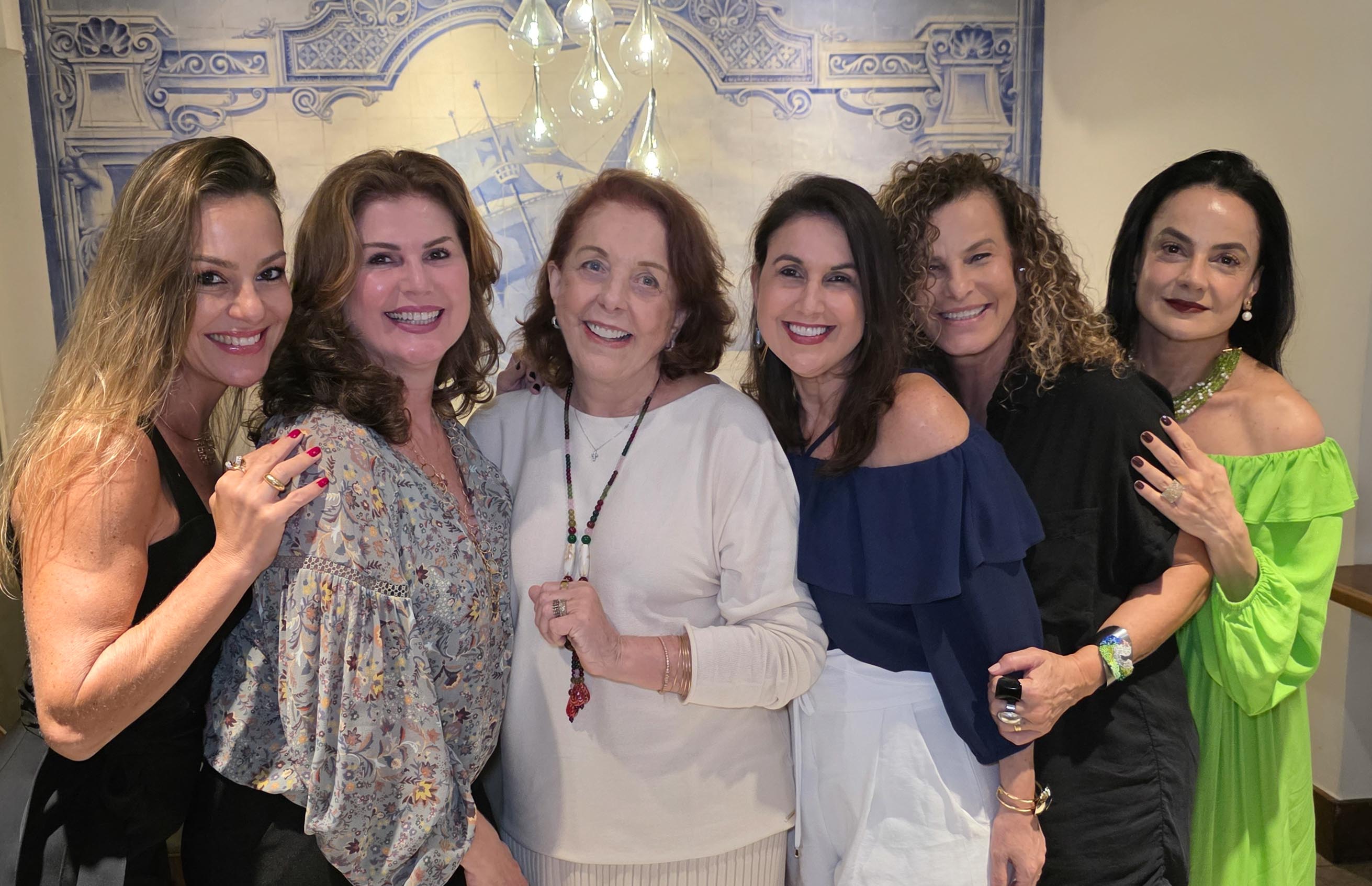 Suellen Perdigão, Fabiana Croce, Tia Penha, Renata Rasseli, Mônica Zorzanelli e Andrea Andrade