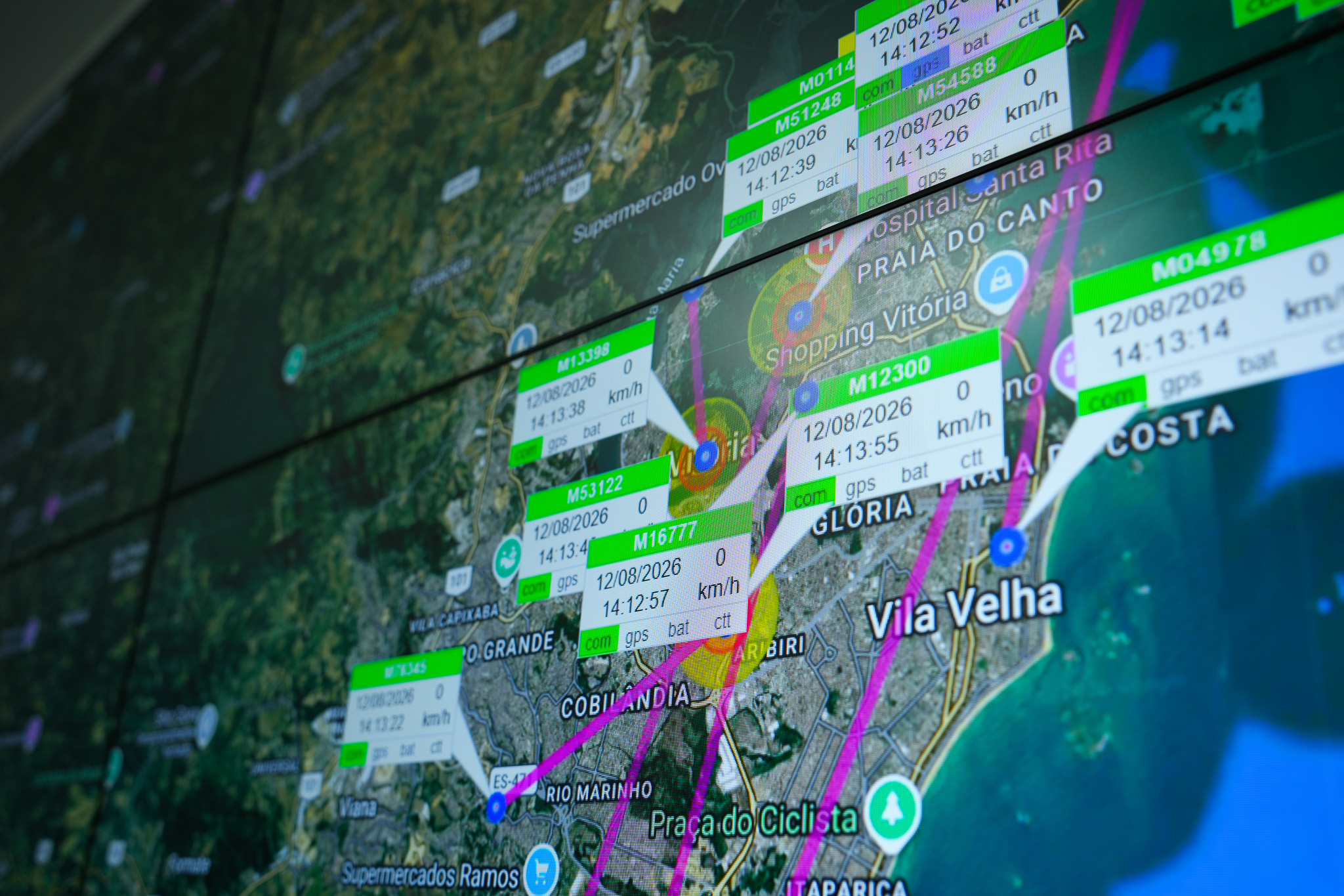 Monitoramento das tornozeleiras eletrônicas da Sejus