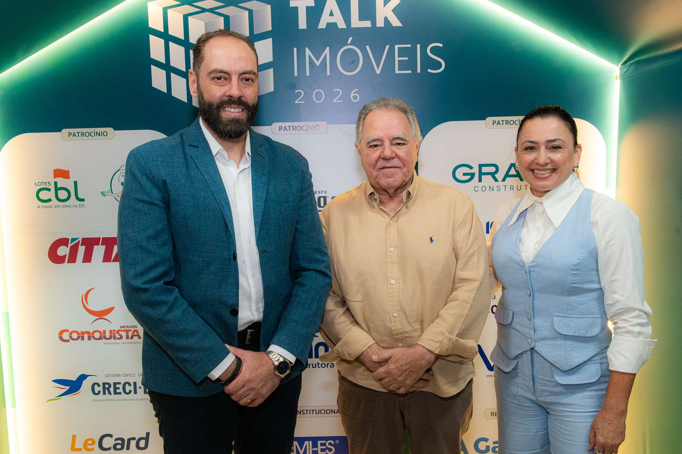 Victor Lessa, Erly Vieira e Valéria Aquino, da Le Card