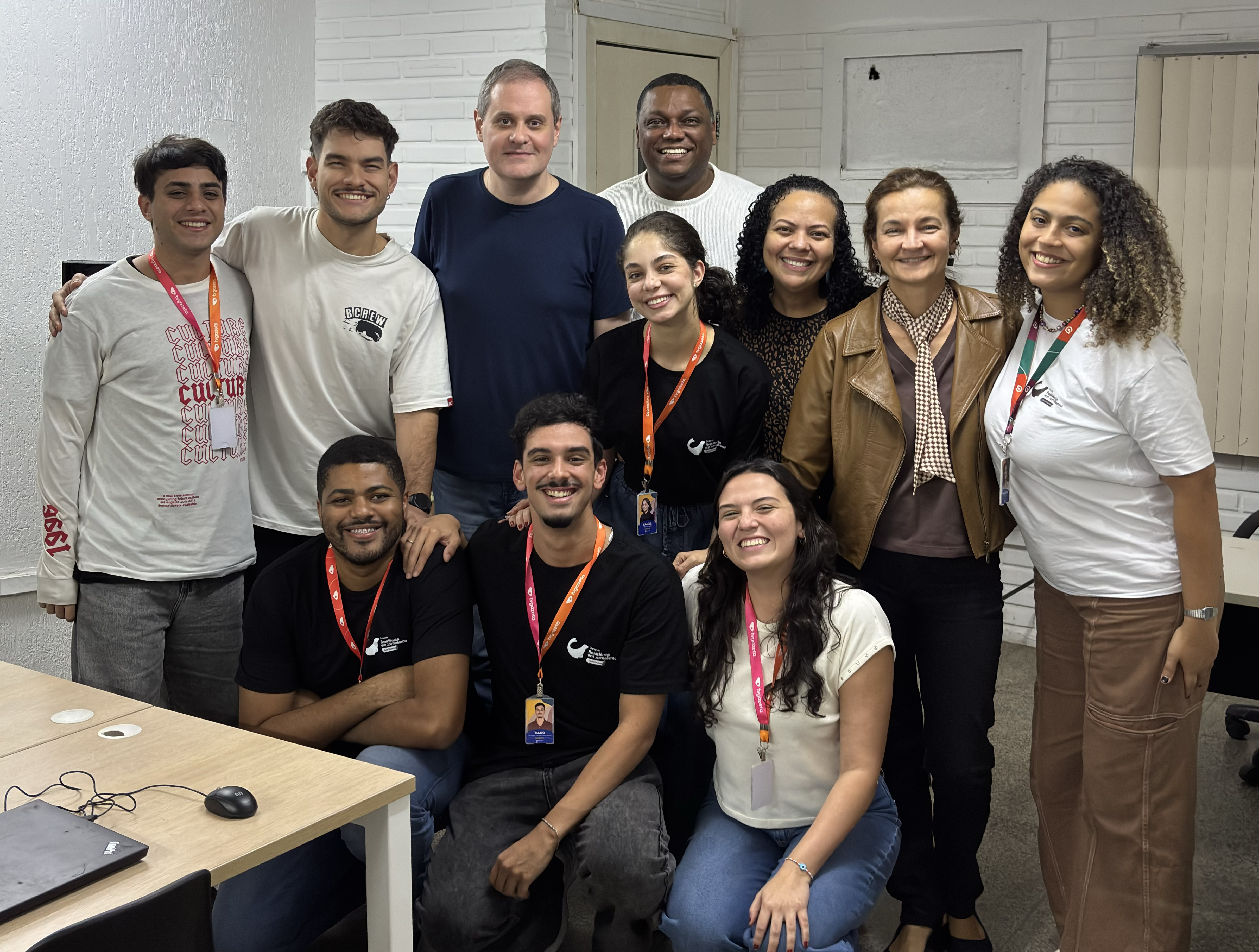 Bruno Dalvi e Garaldo Nascimento tiveram um bate-papo com os residentes