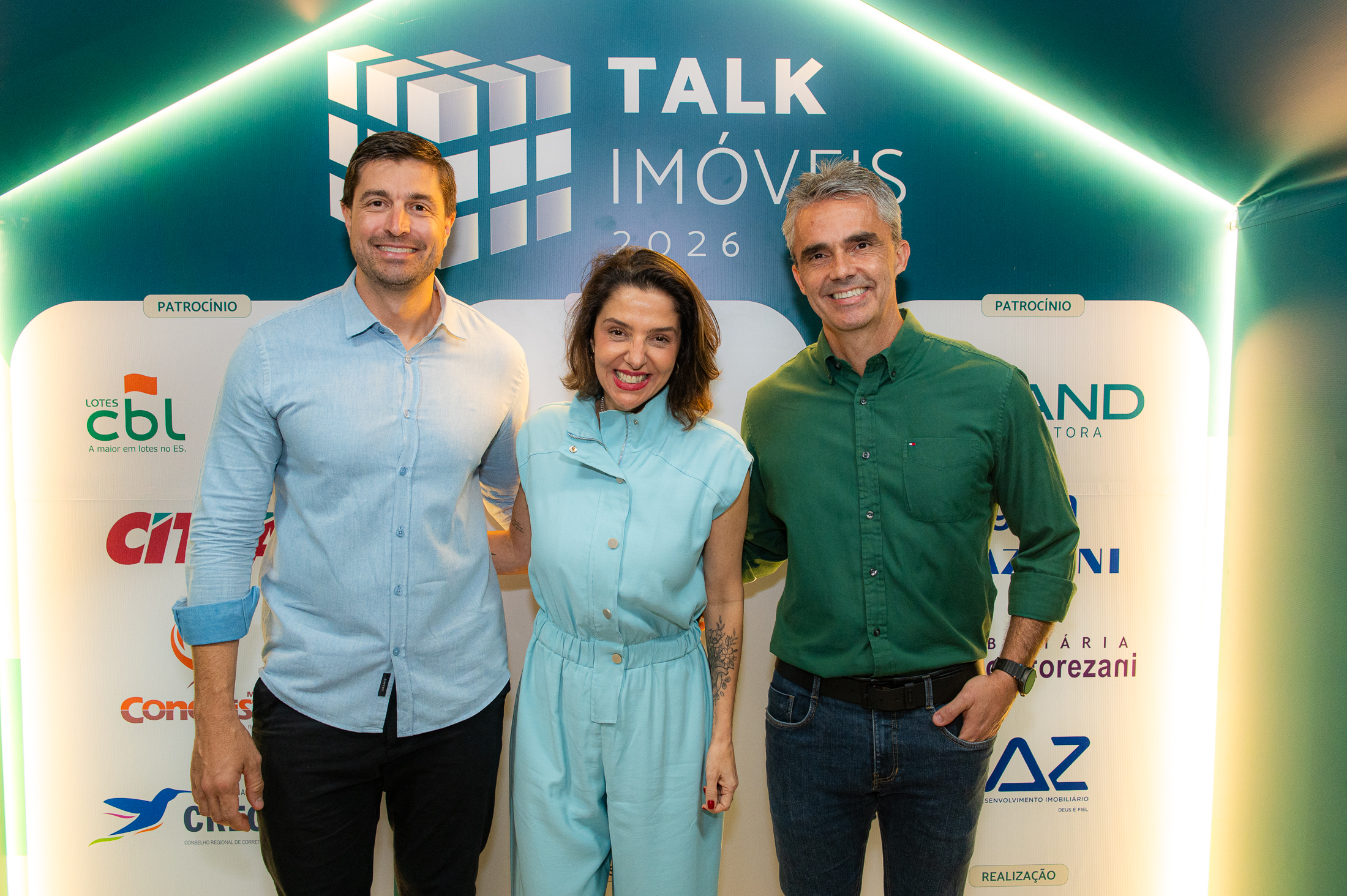 Roberto Amaral, Head de Negócios Regional da Globo, Mariana Perini e Bruno Passoni