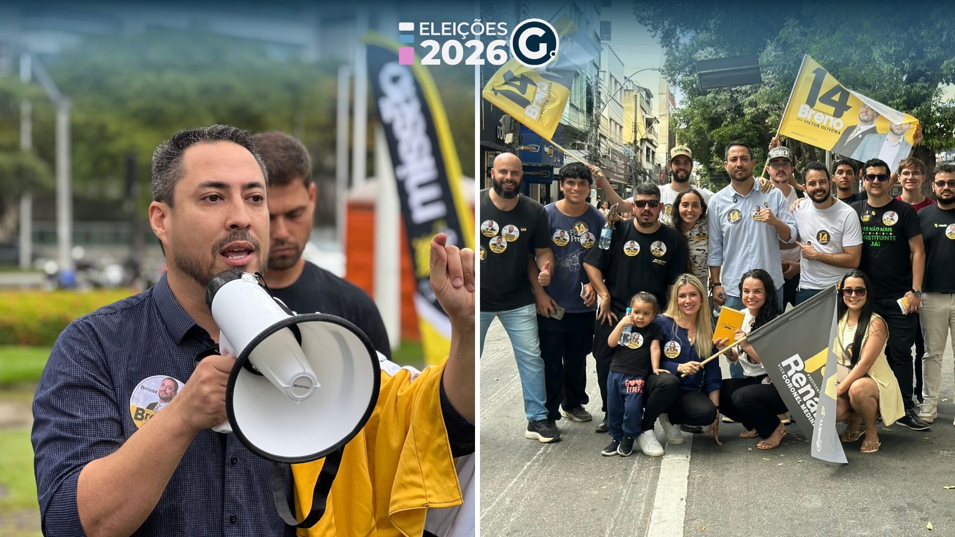 Primeiros dias de campanha de Breno Barcelos