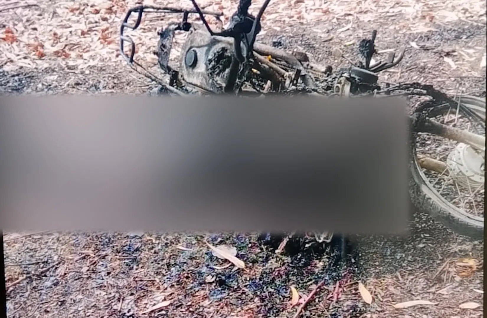 Corpo carbonizado é encontrado ao lado de moto em Ecoporanga