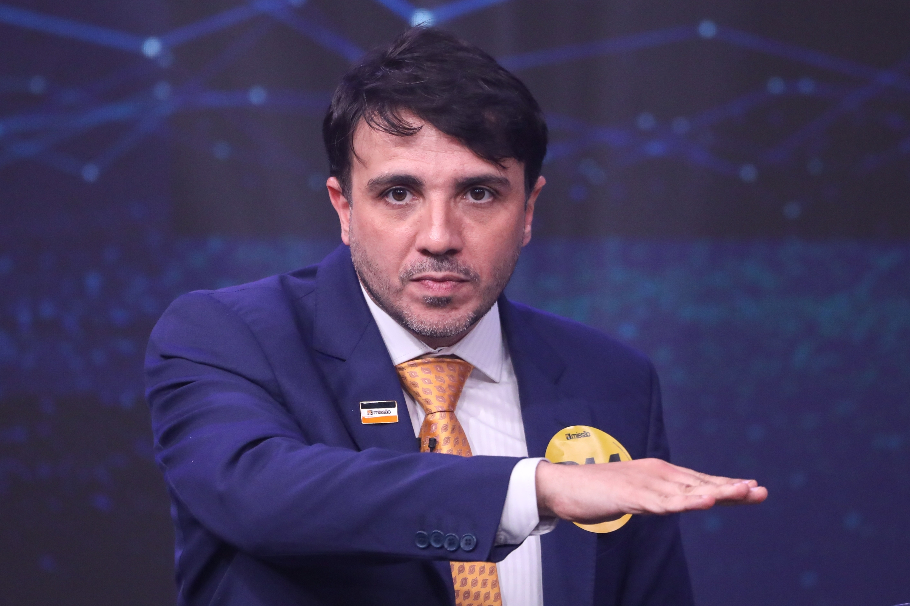 O candidato Renan Santos (Missão)