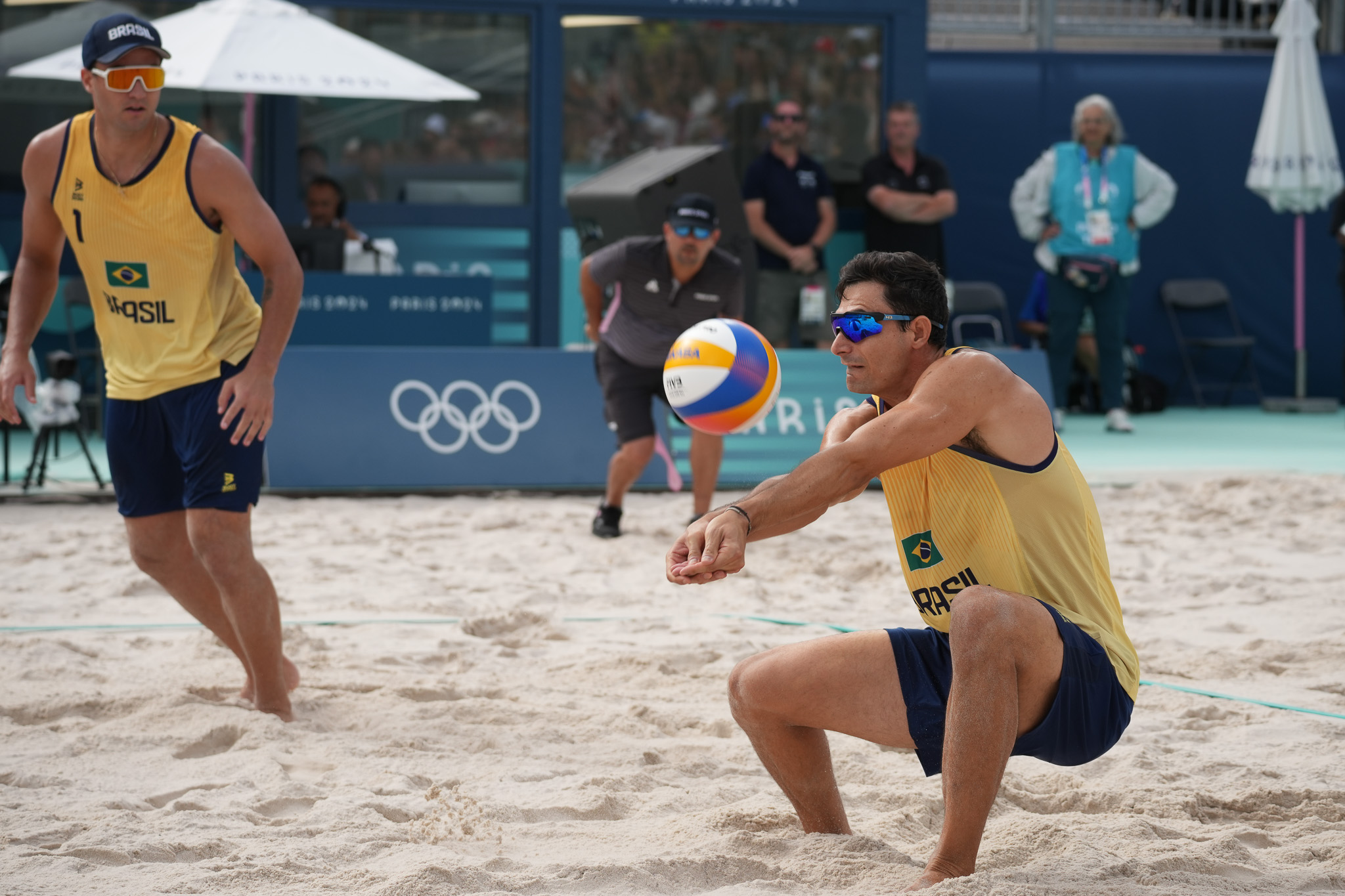 André Stein, capixaba do vôlei de praia, em Paris