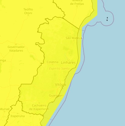 Alerta de tempestade e de chuvas intensas para o ES, nos dias 7 e 8 de setembro