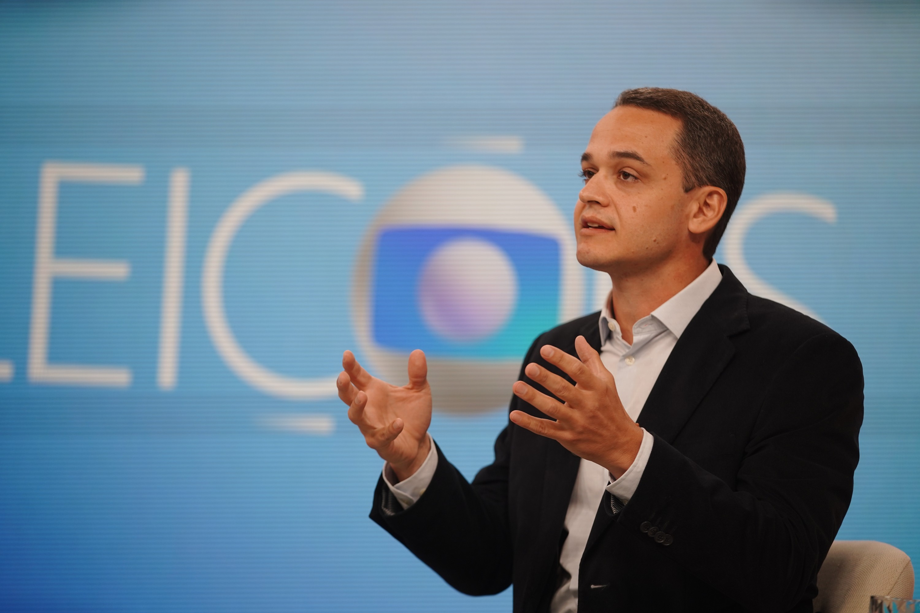 Lorenzo Pazolini, candidato a Governardor do ES, durante entrevista no Gazeta Meio Dia
