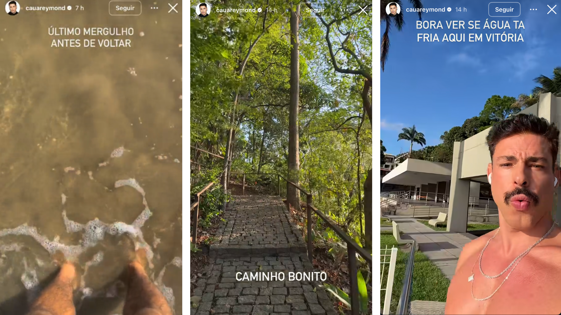 Global aproveitou da sua estadia na capital do Espírito Santo para entrar em contato com a natureza do estado