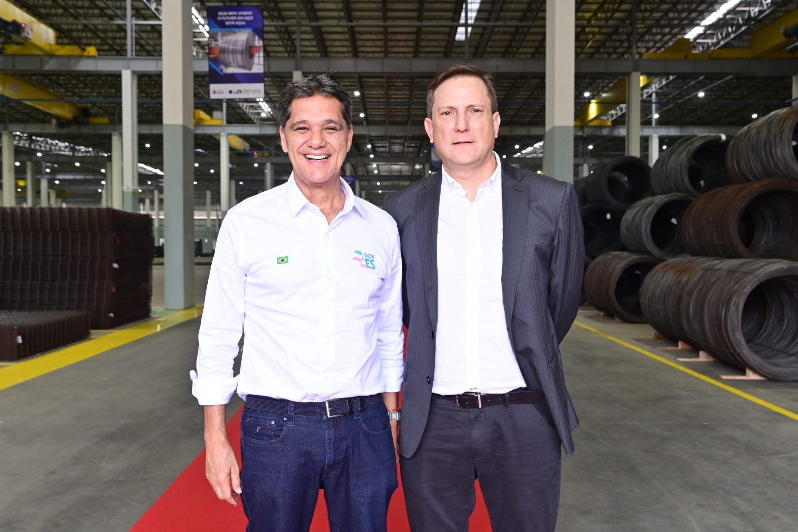 O governador Ricardo Ferraço e Mauricio Suarez