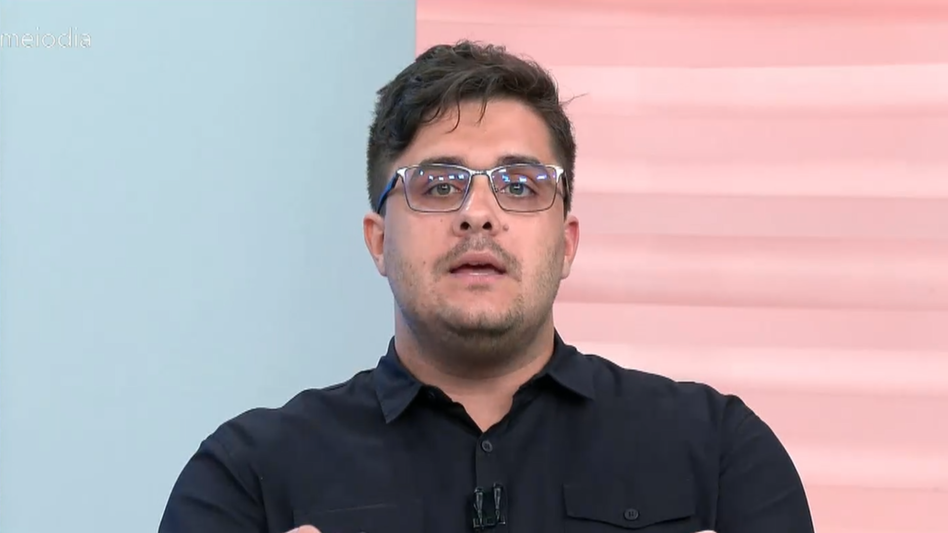 Rafael Demuner, do UP, durante entrevista para o Gazeta Meio Dia.