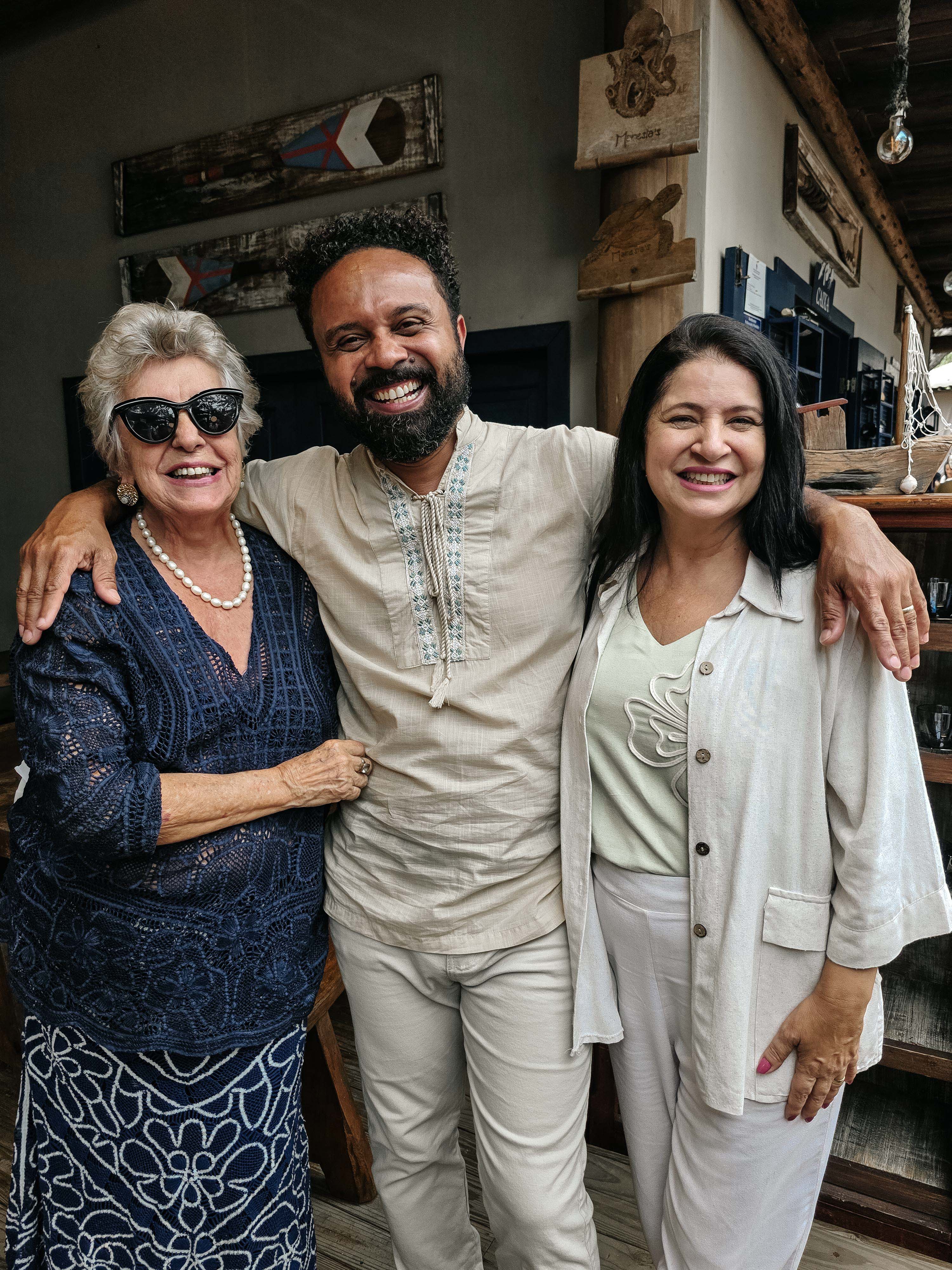 Elba Sanidei, David Maresias e Gracimeri Gaviorno