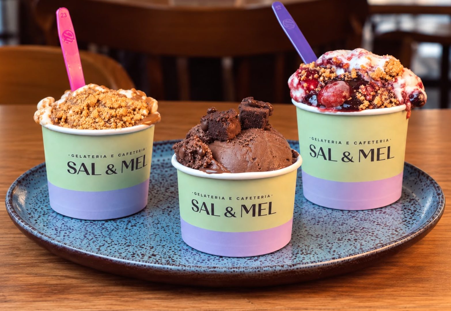 Gelatos da Sal & Mel Gelateria, em Vila Velha