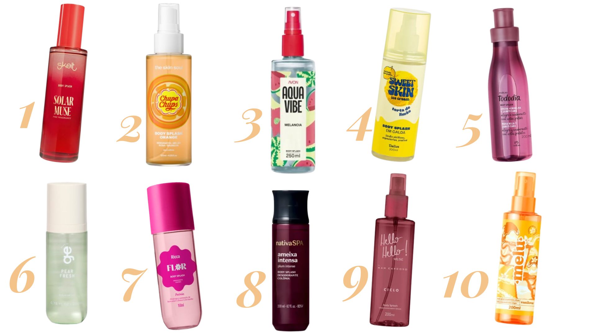 Body splash para a primavera