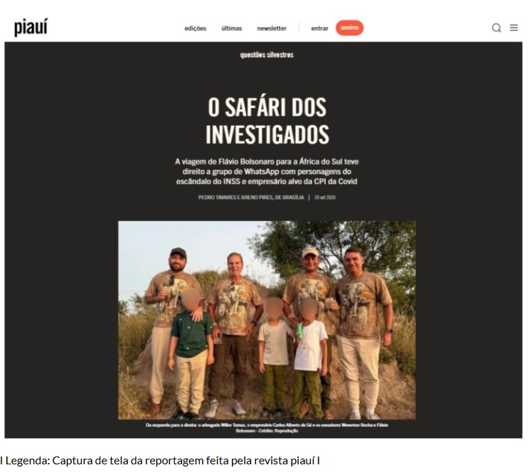 Captura de tela da reportagem feita pela revista piauí