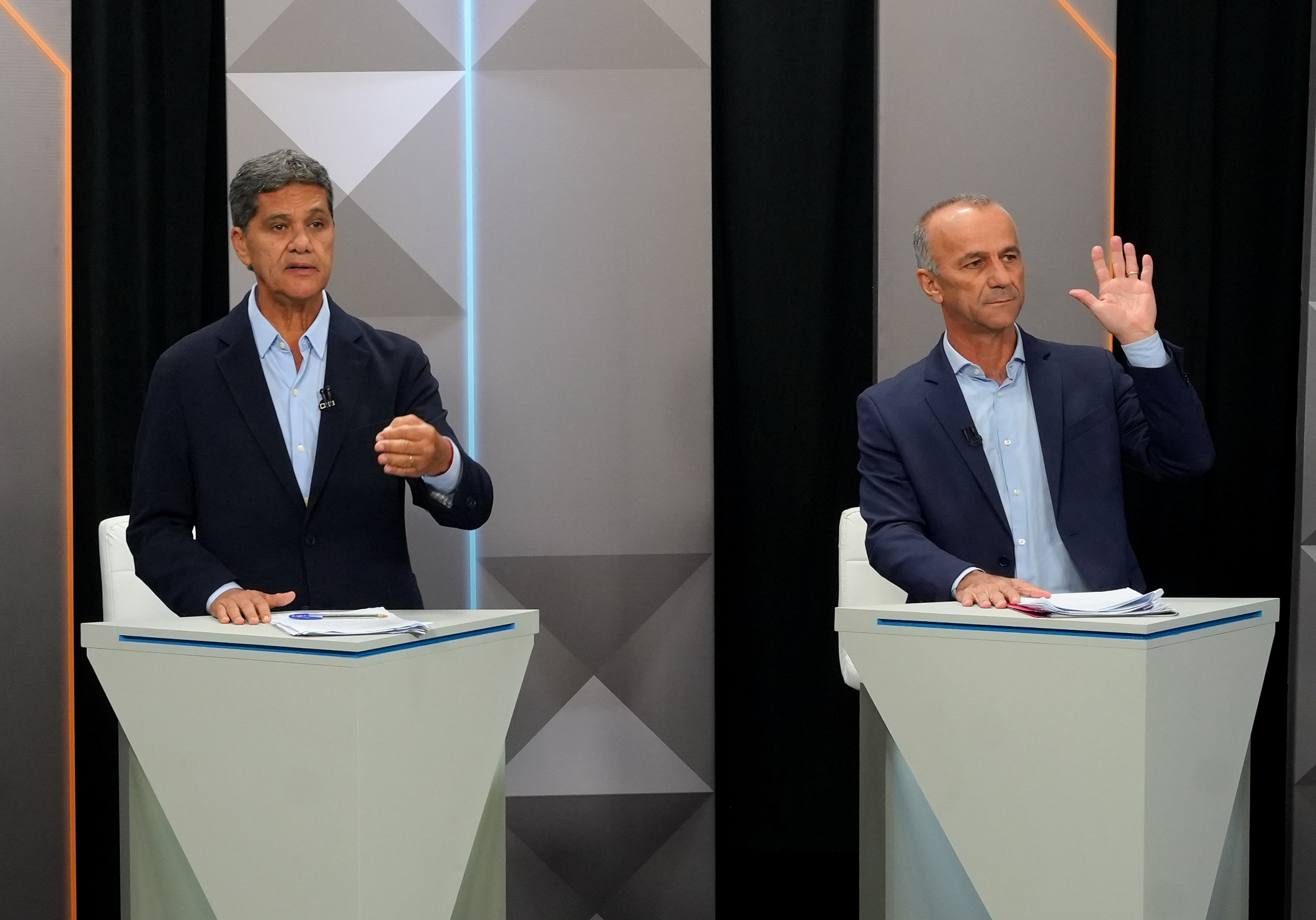 Debate na TV Gazeta com os candidatos ao Governo do ES: Helder Salomão, Ricardo Ferraço, e Lorenzo Pazolini