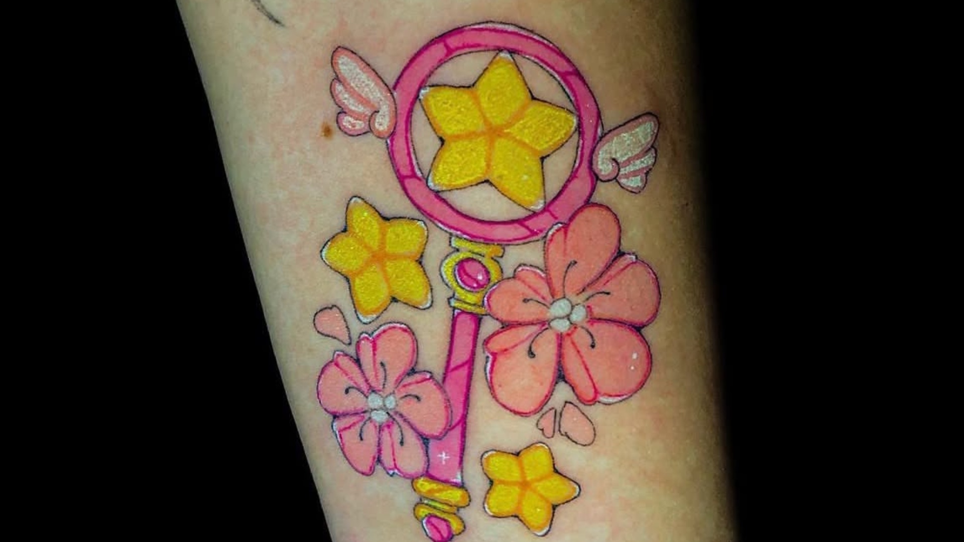 Tatuagem Sakura Card Captor feita por Thiago Rodrigo.