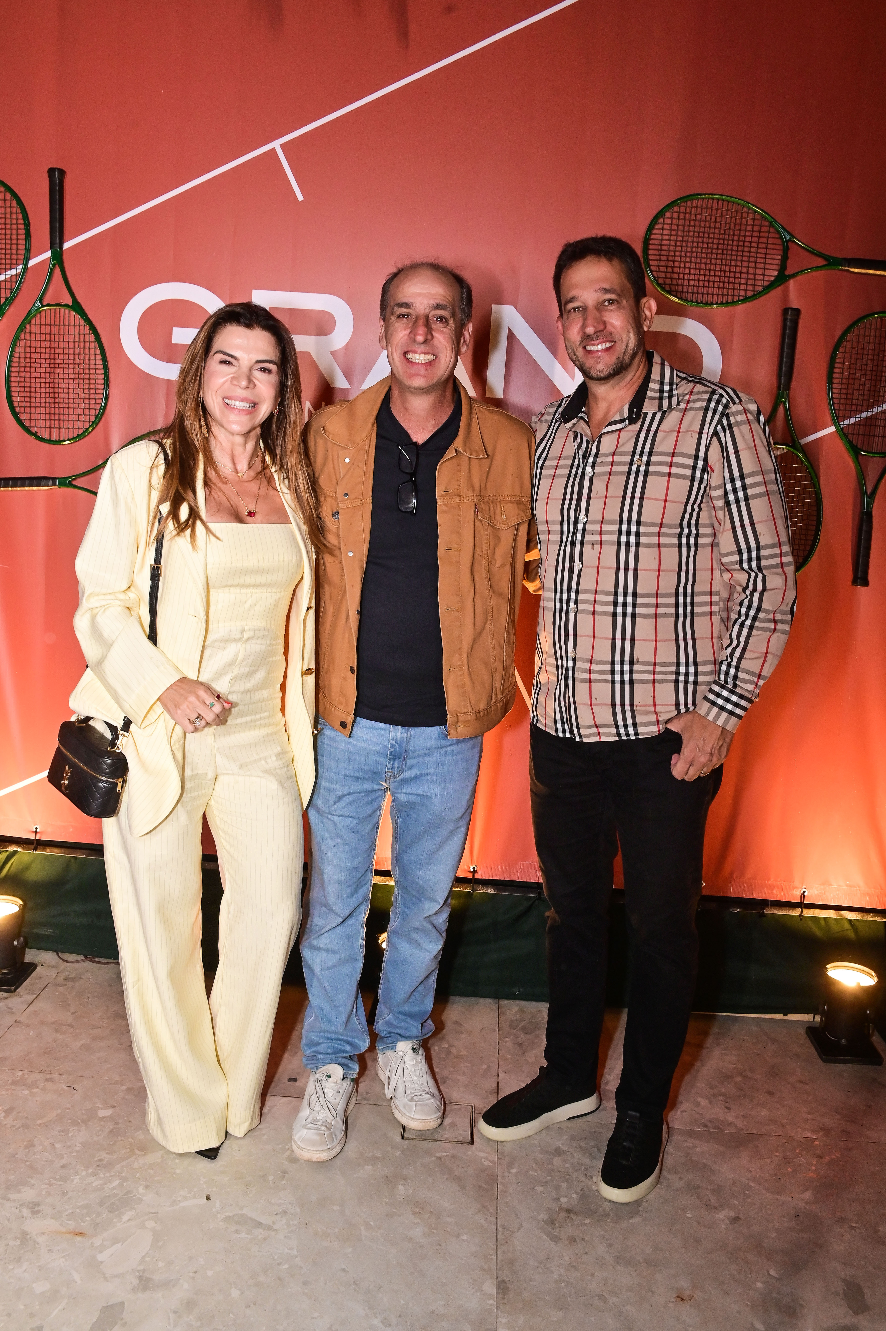 Jacque e Sandro Pretti com Fernando Meligeni