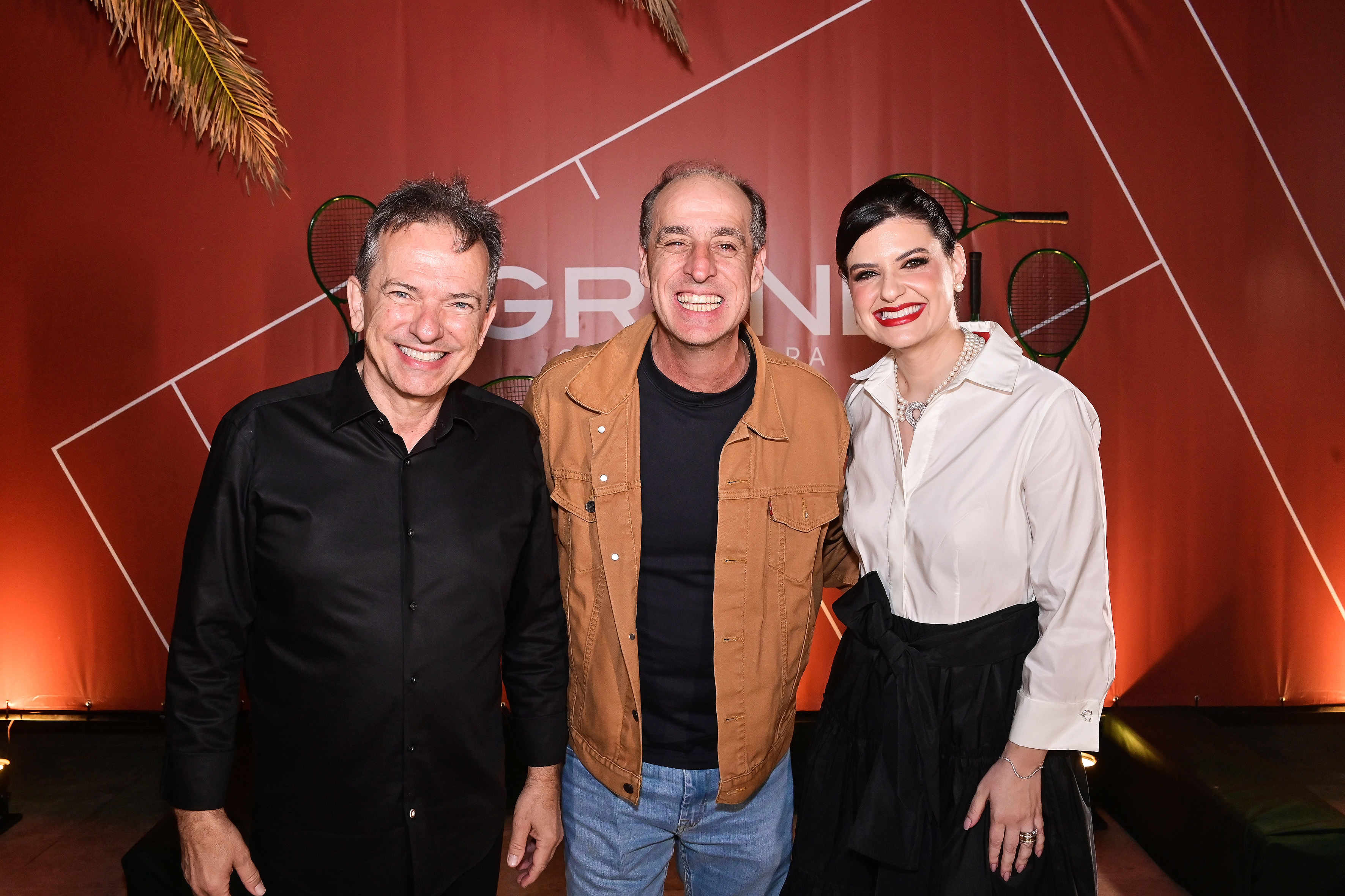 Rodrigo Barbosa, o tenista Fernando Meligeni e Joana Barbosa