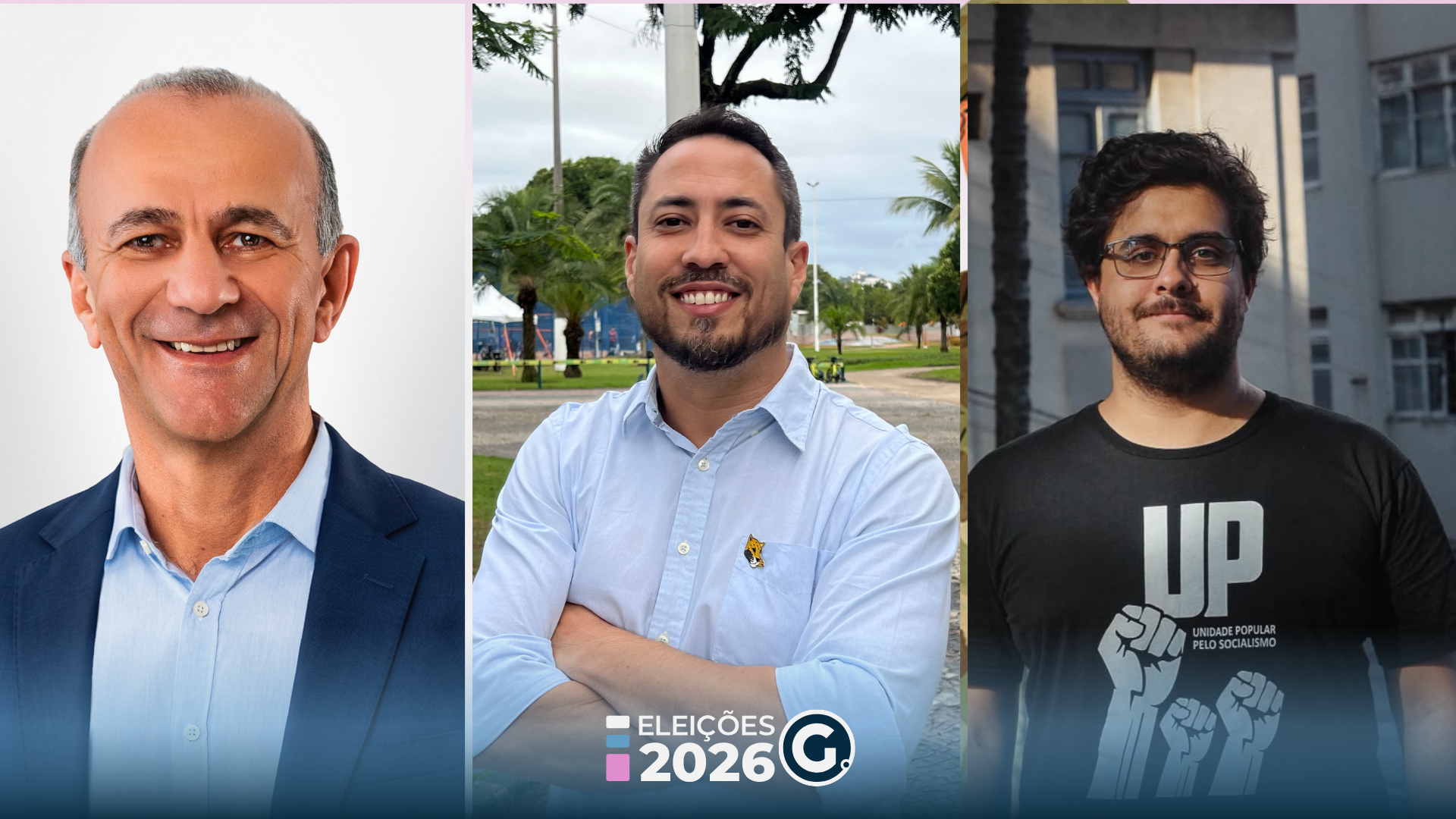 Helder Salomão (PT), Breno Vasconcelos (Missão) e Rafael Demuner (UP) foram derrotados na disputa pelo Palácio Anchieta