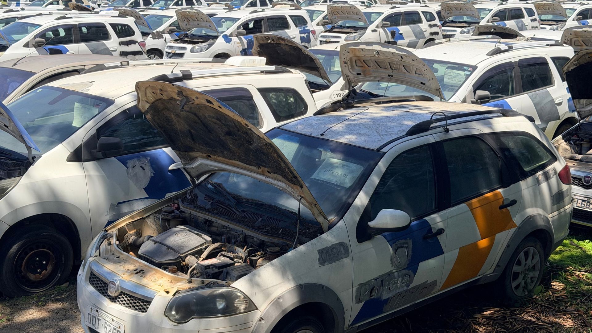 A PMES vai realizar um leilão on-line com 81 lotes de veículos, motocicletas e outros bens