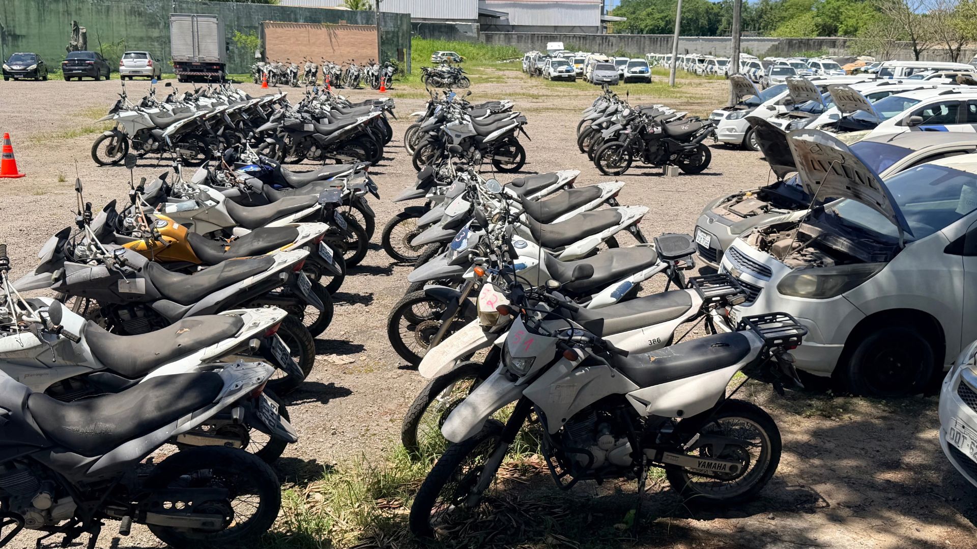 A PMES vai realizar um leilão on-line com 81 lotes de veículos, motocicletas e outros bens