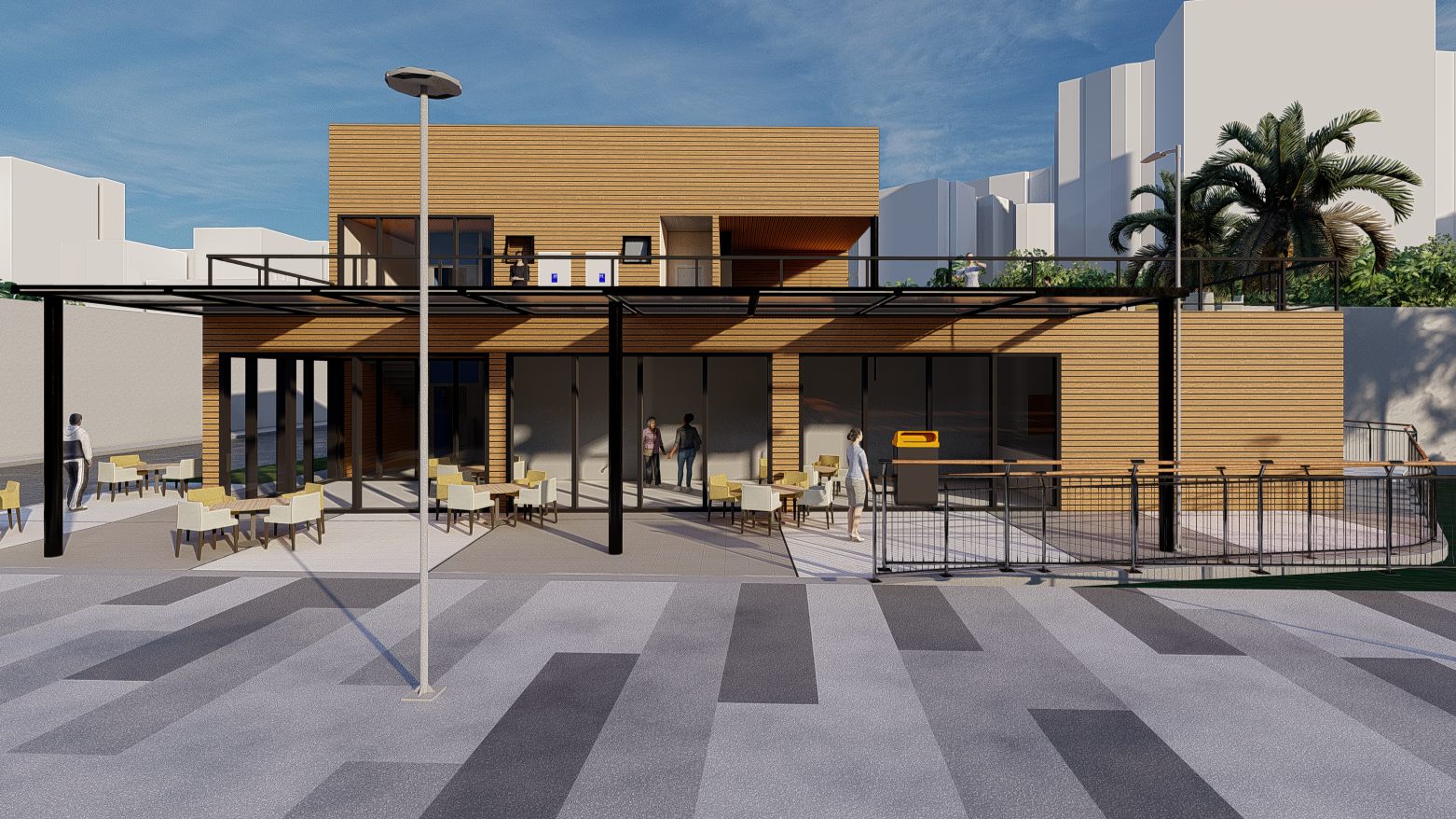 Polo gastronômico terá cinco unidades comerciais