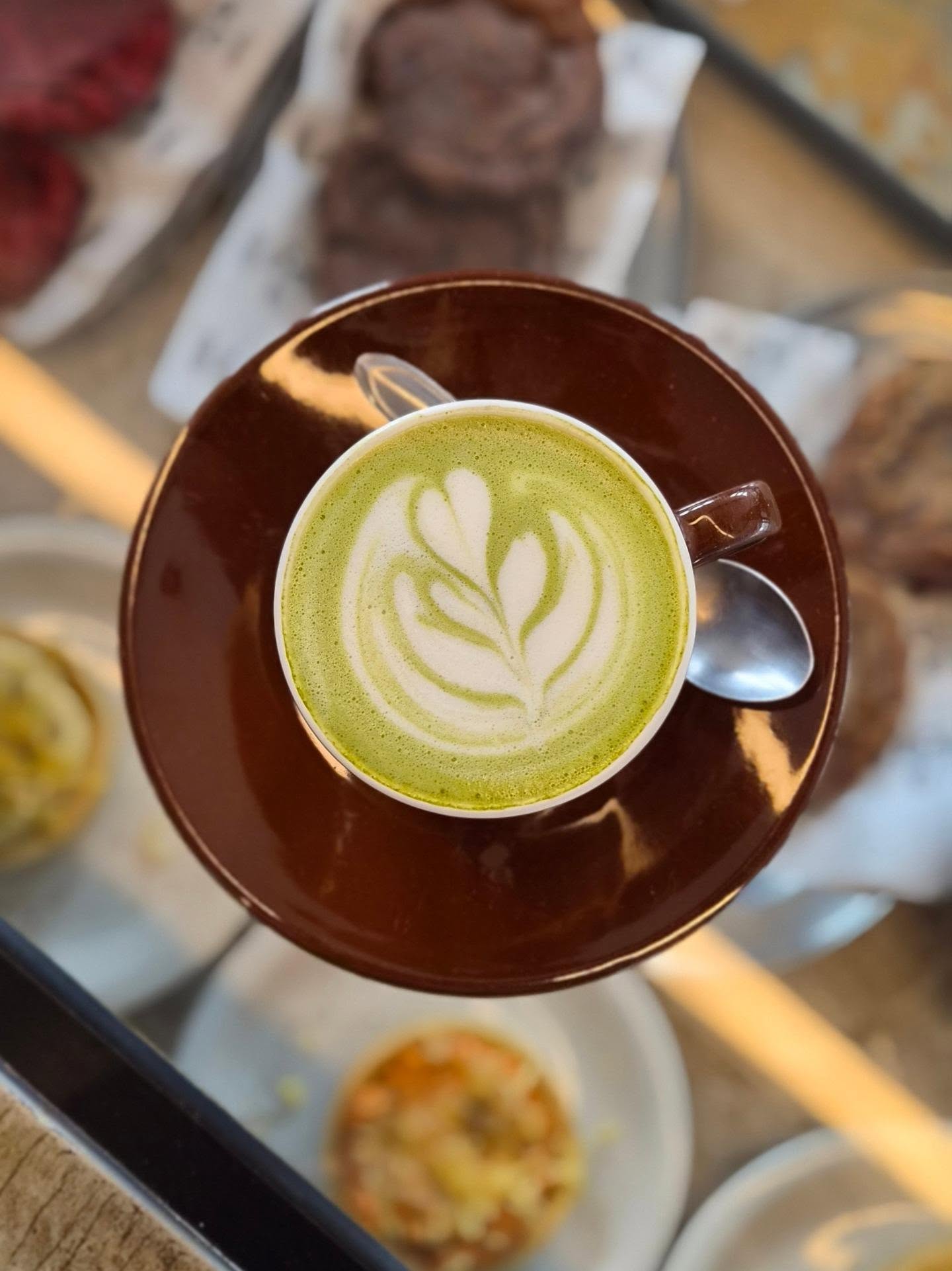 Matcha latte, quente ou gelado