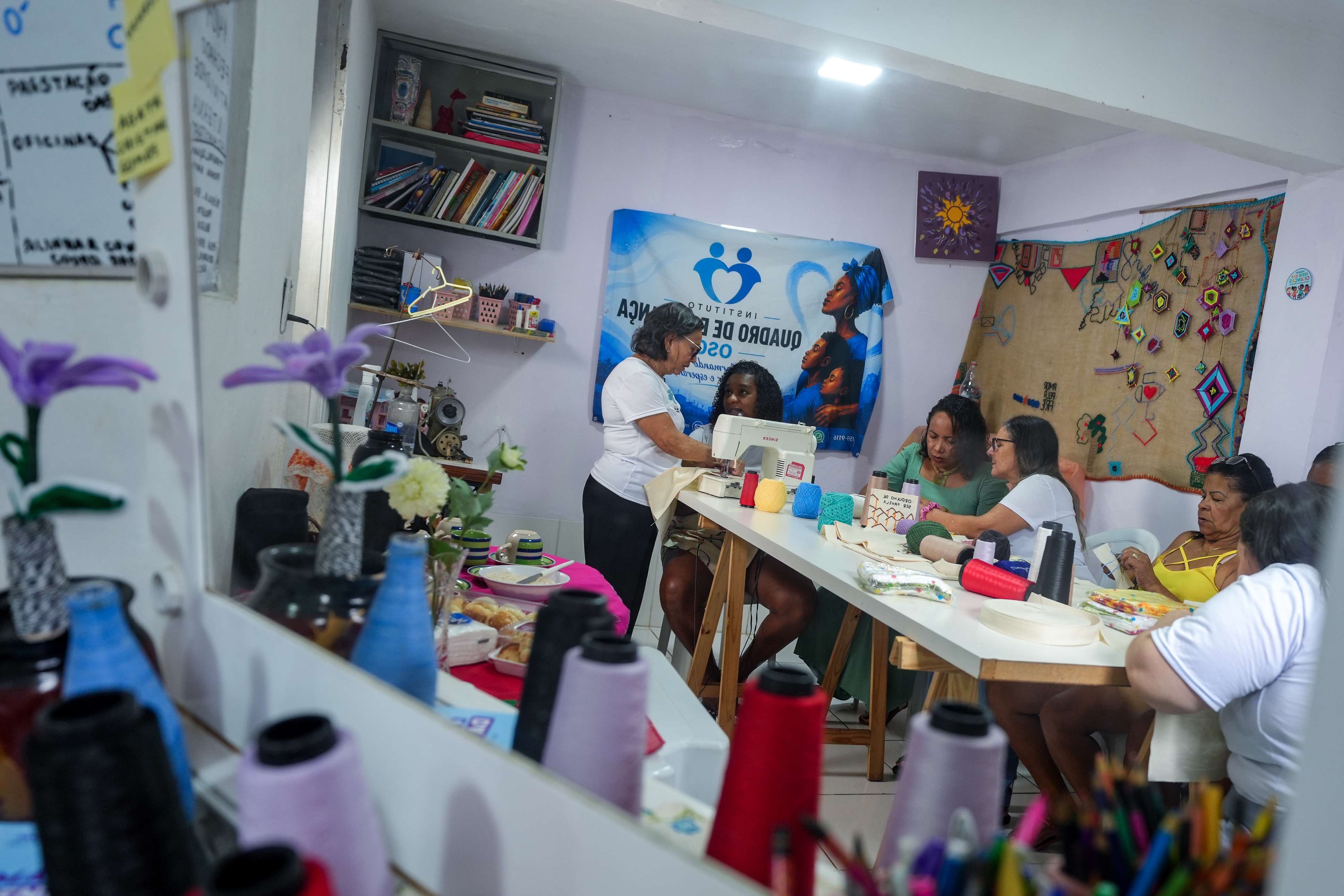 Projeto Social Fio de Esperança, no Morro do Quadro, em Vitória