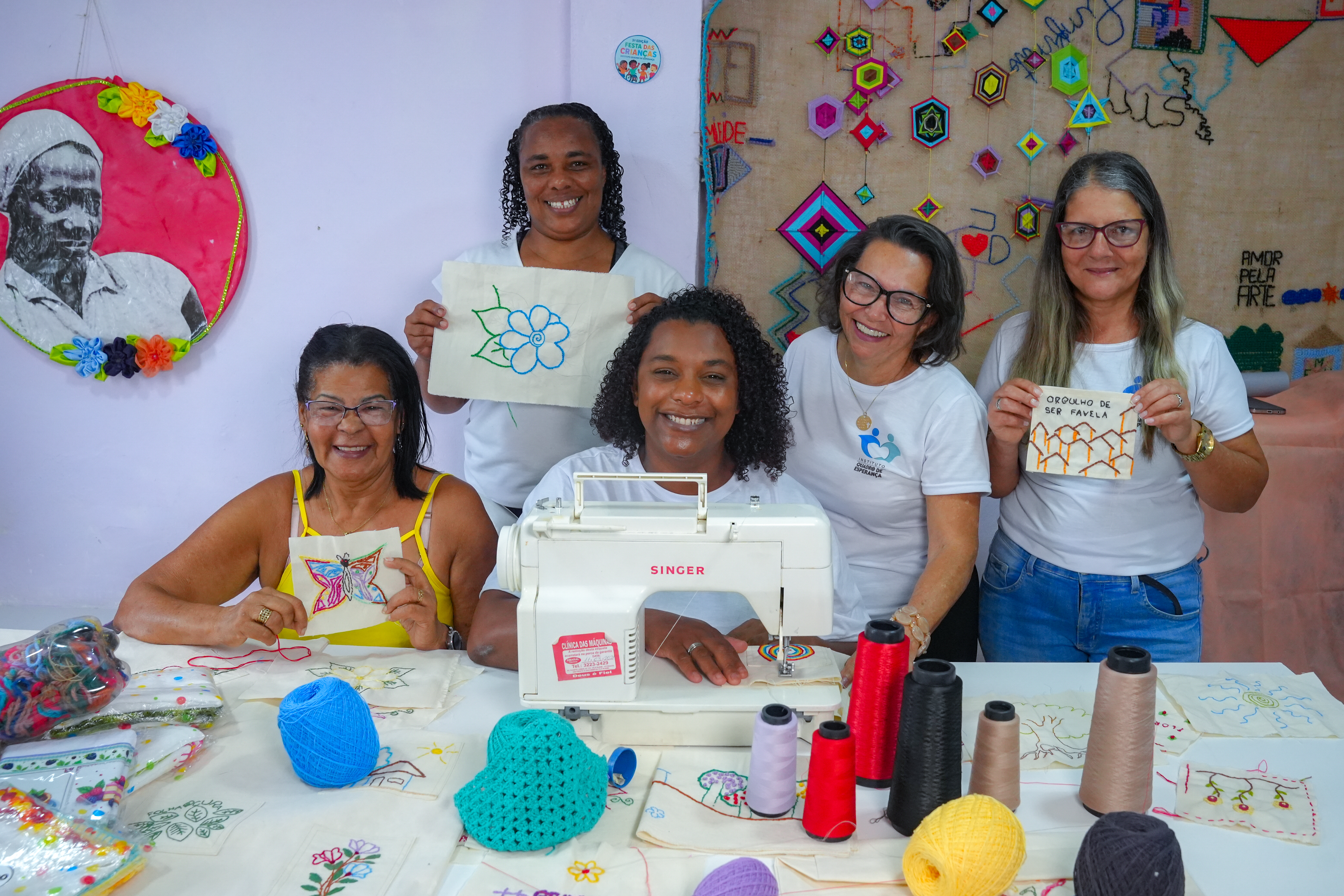 Projeto Social Fio de Esperança, no Morro do Quadro, em Vitória
