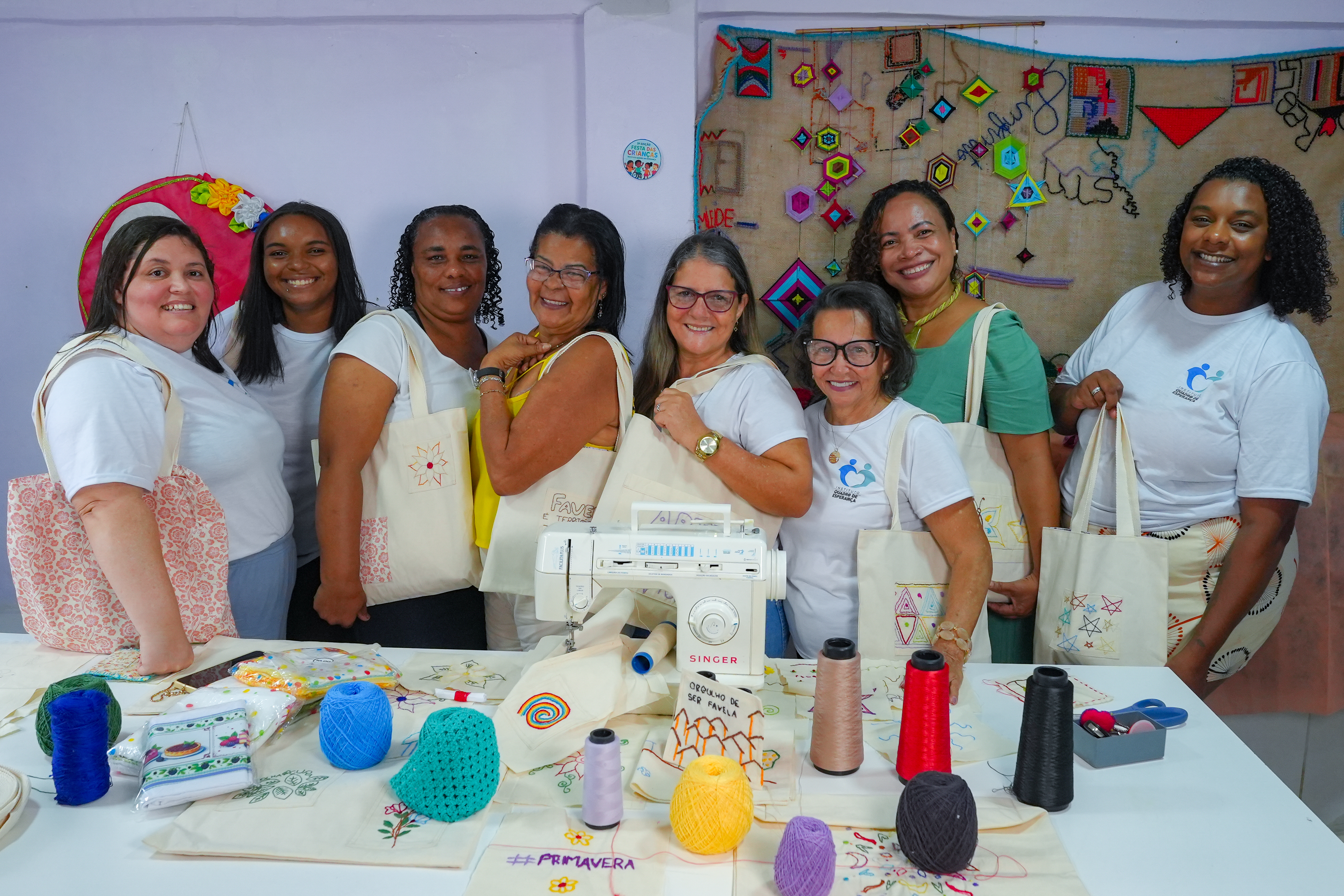 Projeto Social Fio de Esperança, no Morro do Quadro, em Vitória