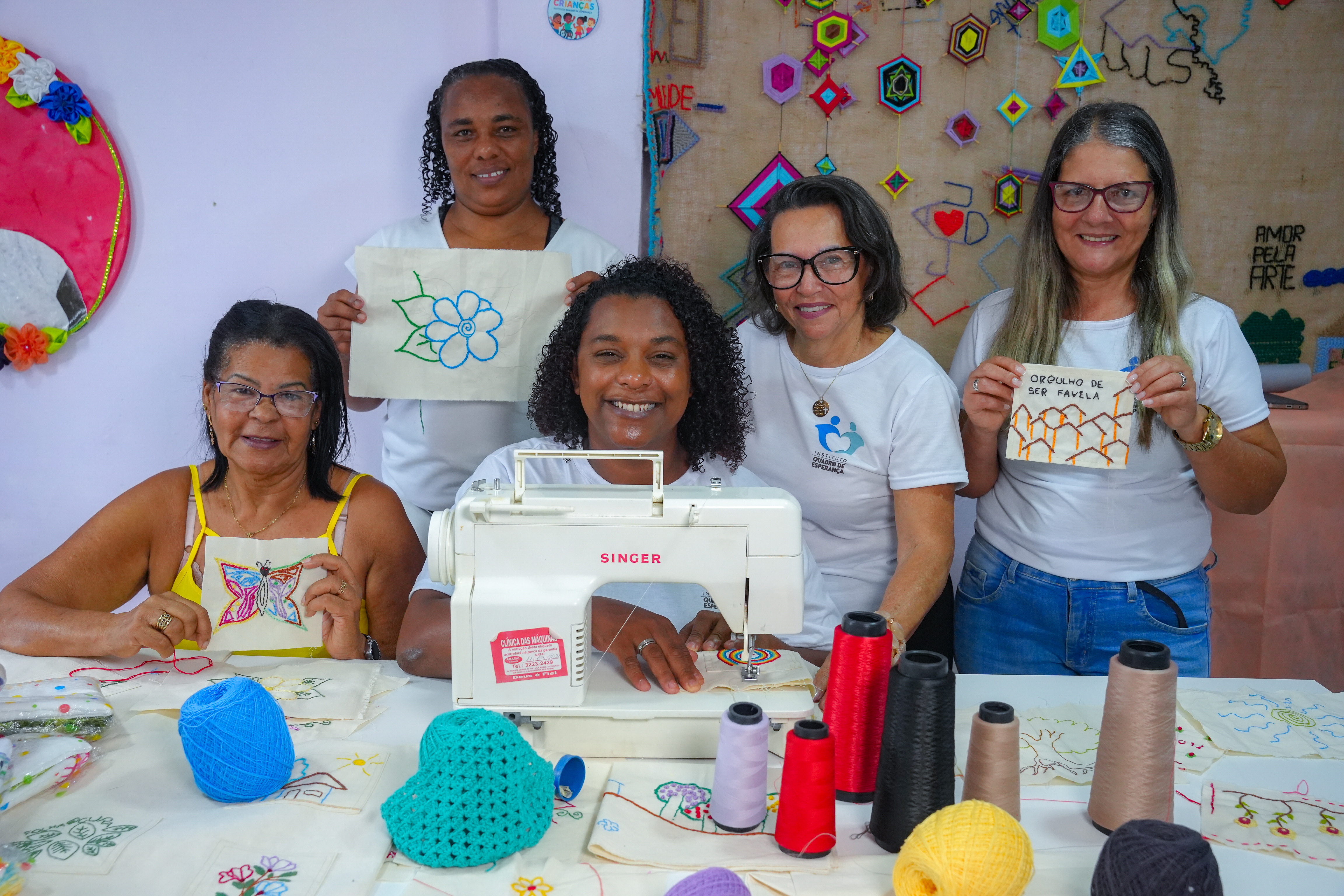 Projeto Social Fio de Esperança, no Morro do Quadro, em Vitória