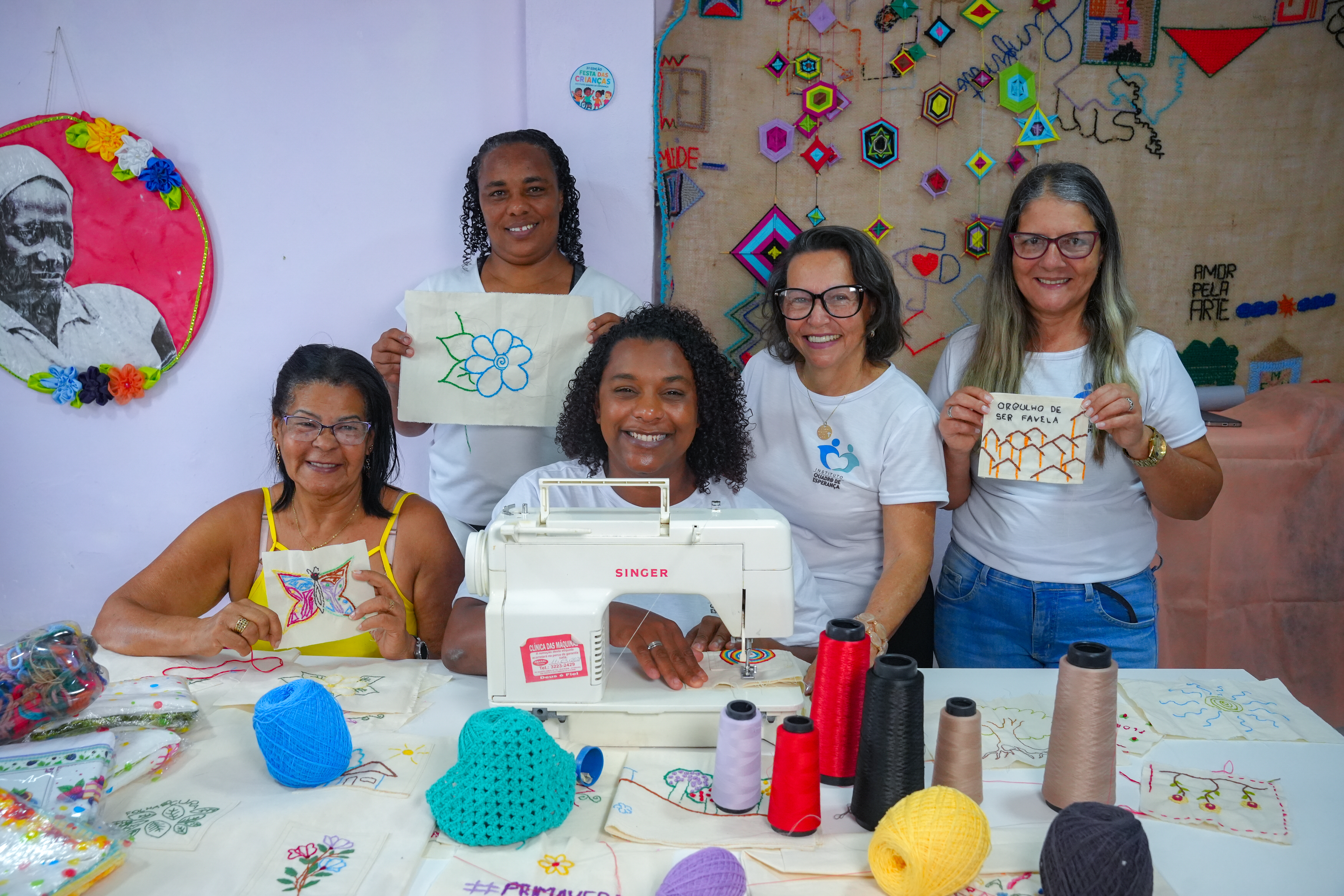 Projeto Social Fio de Esperança, no Morro do Quadro, em Vitória