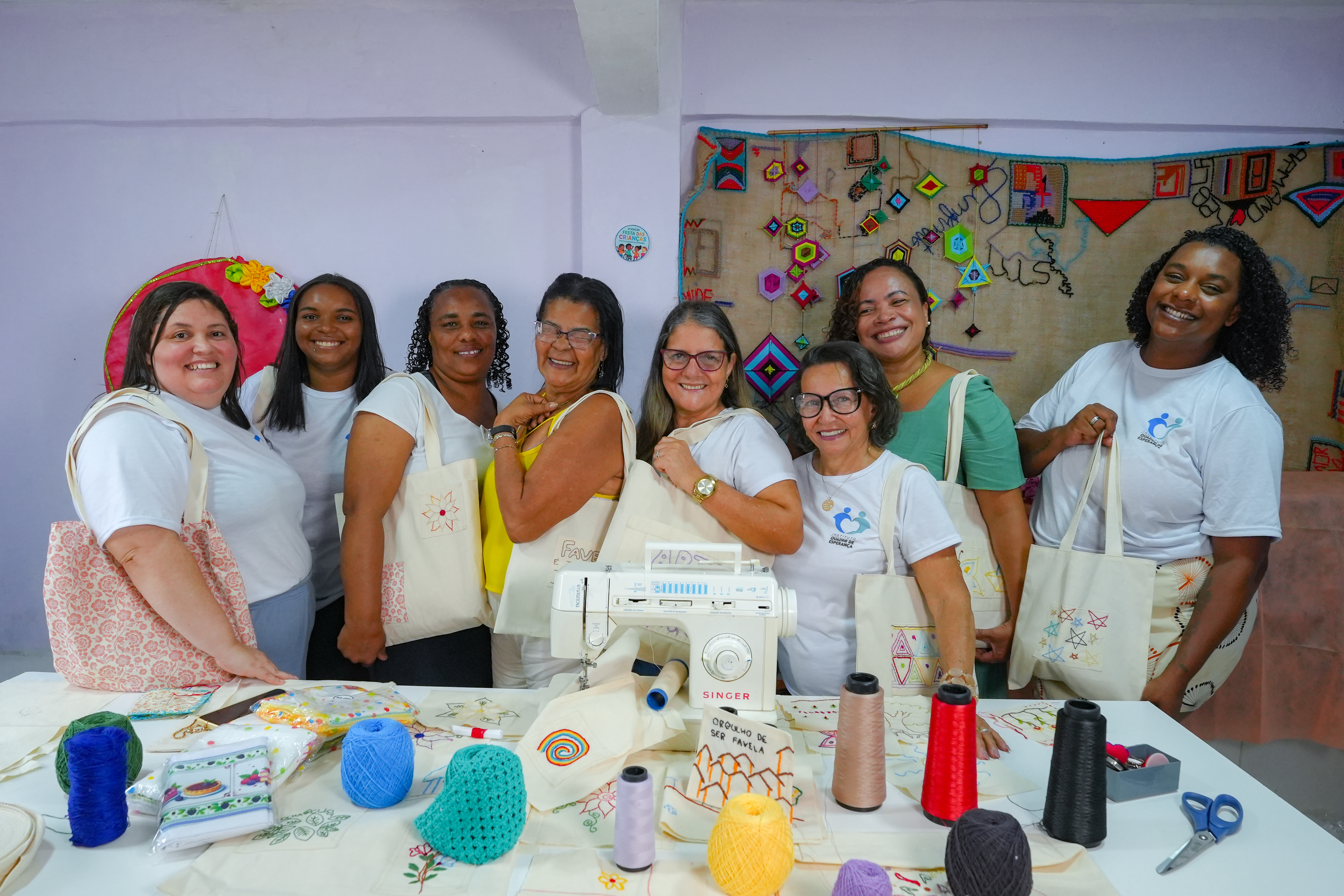 Projeto Social Fio de Esperança, no Morro do Quadro, em Vitória