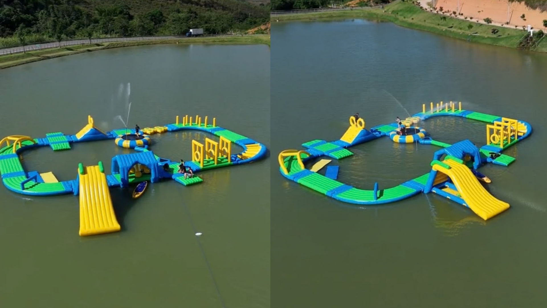 Primeiro parque aquático inflável do Espírito Santo