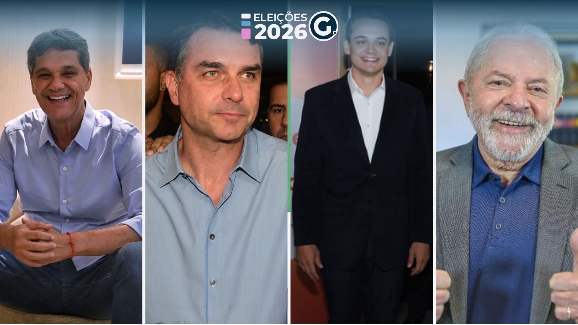 Ricardo Ferraço (MDB) e Flávio Bolsonaro (PL) resultam no voto RicarNaro, enquanto Lorenzo Pazolini (Republicanos) e Lula (PT) formam o PazoLula