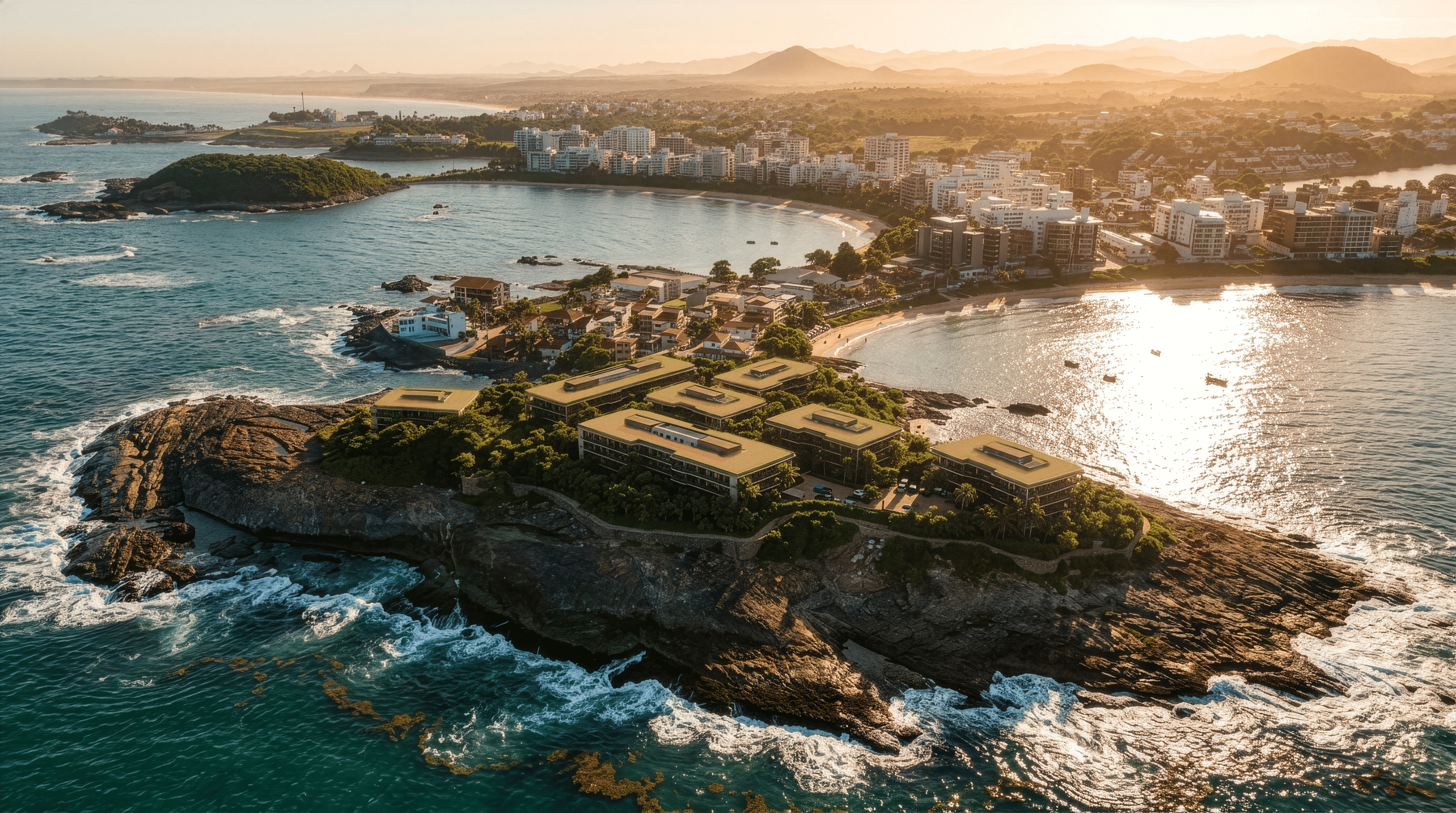 O empreendimento foi distribuído em seis blocos residenciais, com 72 apartamentos, preservando a amplitude do lugar