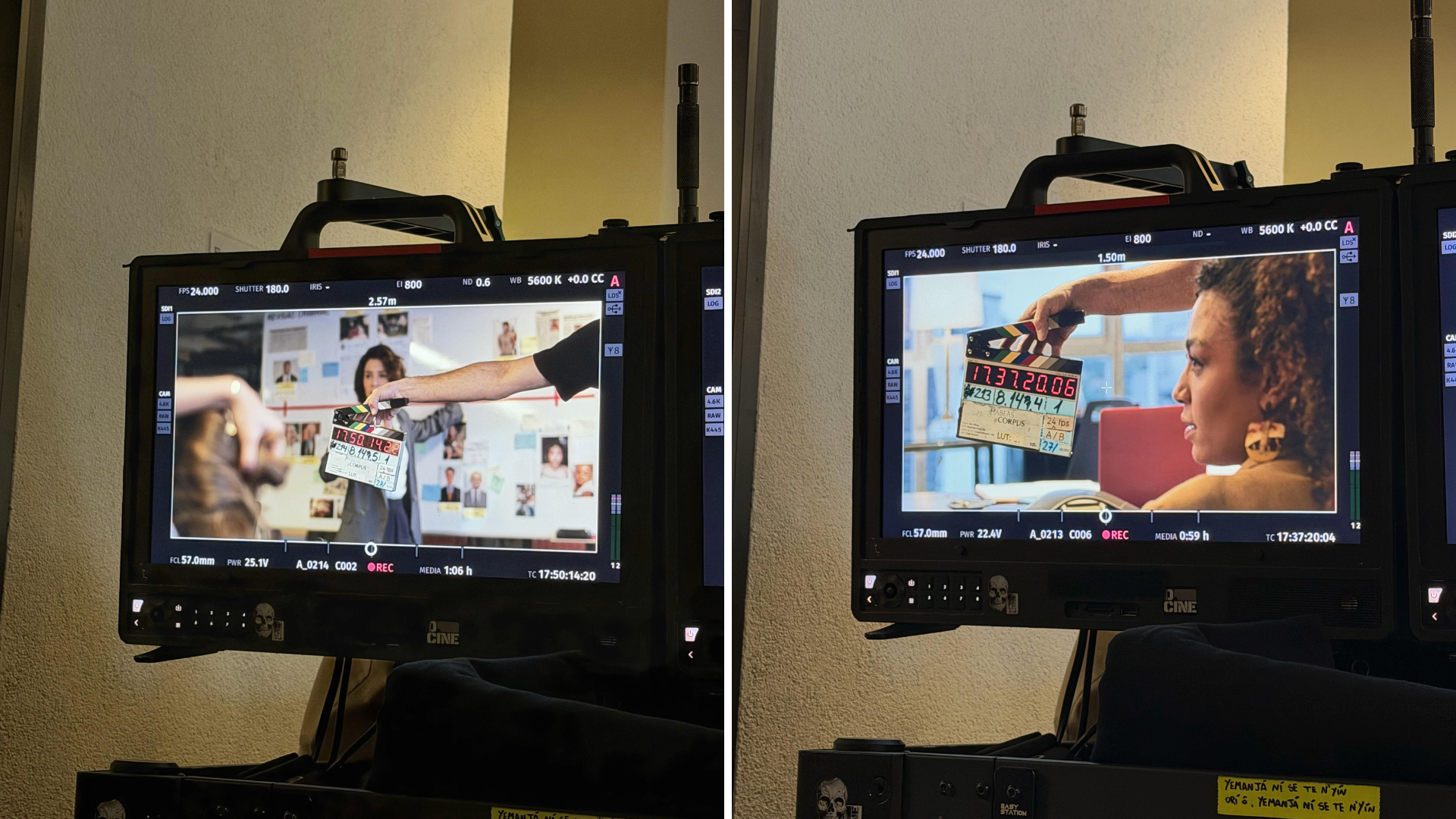 Bastidores das gravações da série "Habeas Corpus"