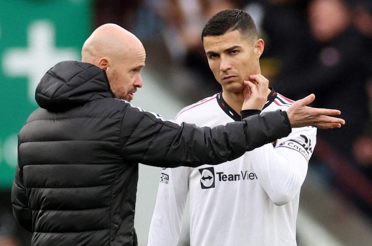 Erik ten Hag e Cristiano Ronaldo