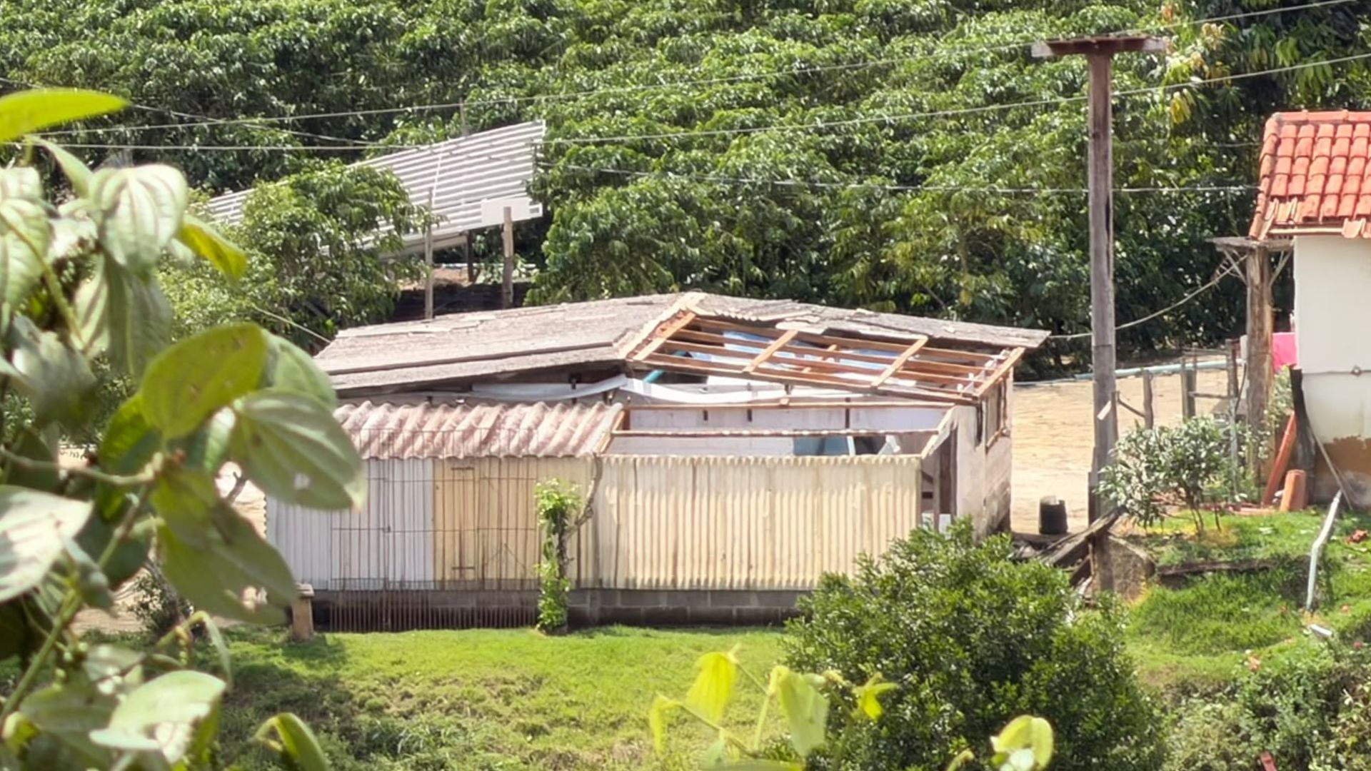 Temporal causa estragos em Rio Bananal