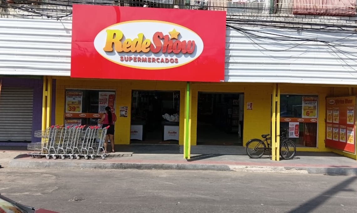 Filial da Rede Show Supermercados de Ponta da Fruta: funcionários foram remanejados