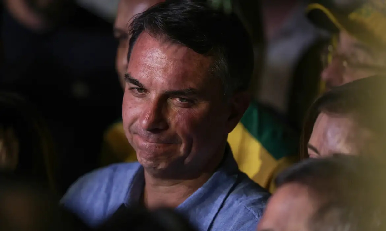 O senador Flávio Bolsonaro (PL-RJ), candidato derrotado à Presidência do Brasil